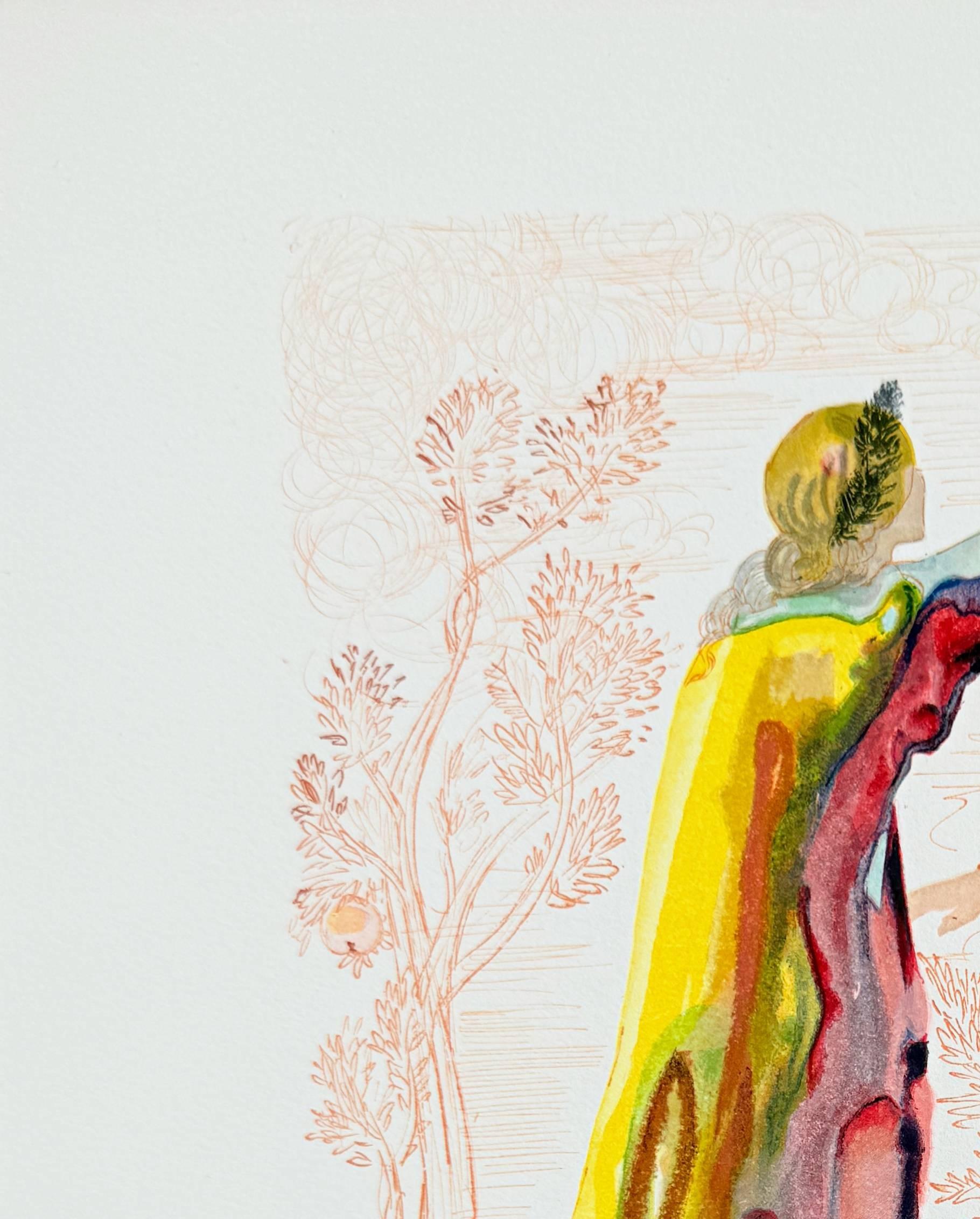 The Purgatory, Canto 27 - The Last Words of Virgil - Modern Print by Salvador Dalí