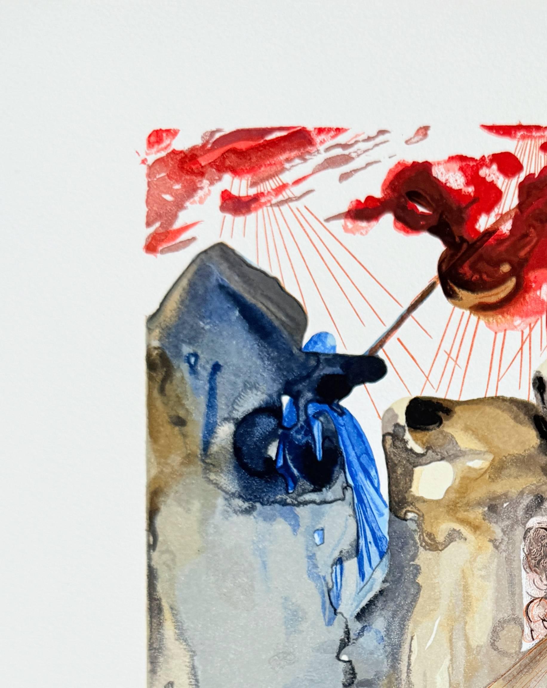 The Purgatory, Canto 28  - The Divine Forest - Modern Print by Salvador Dalí