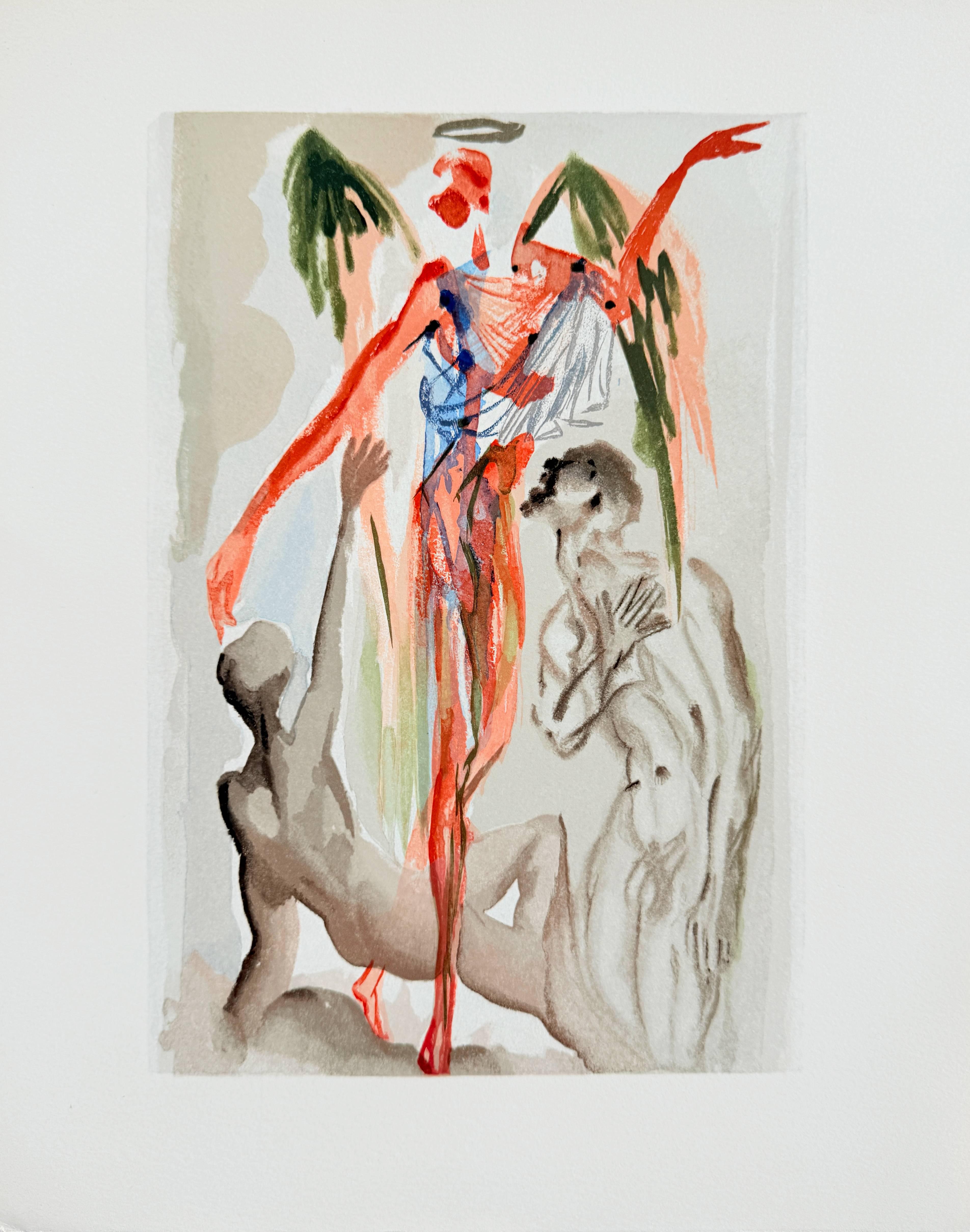 The Purgatory, Canto 32 - The Barthly Paradise - Modern Art by Salvador Dalí