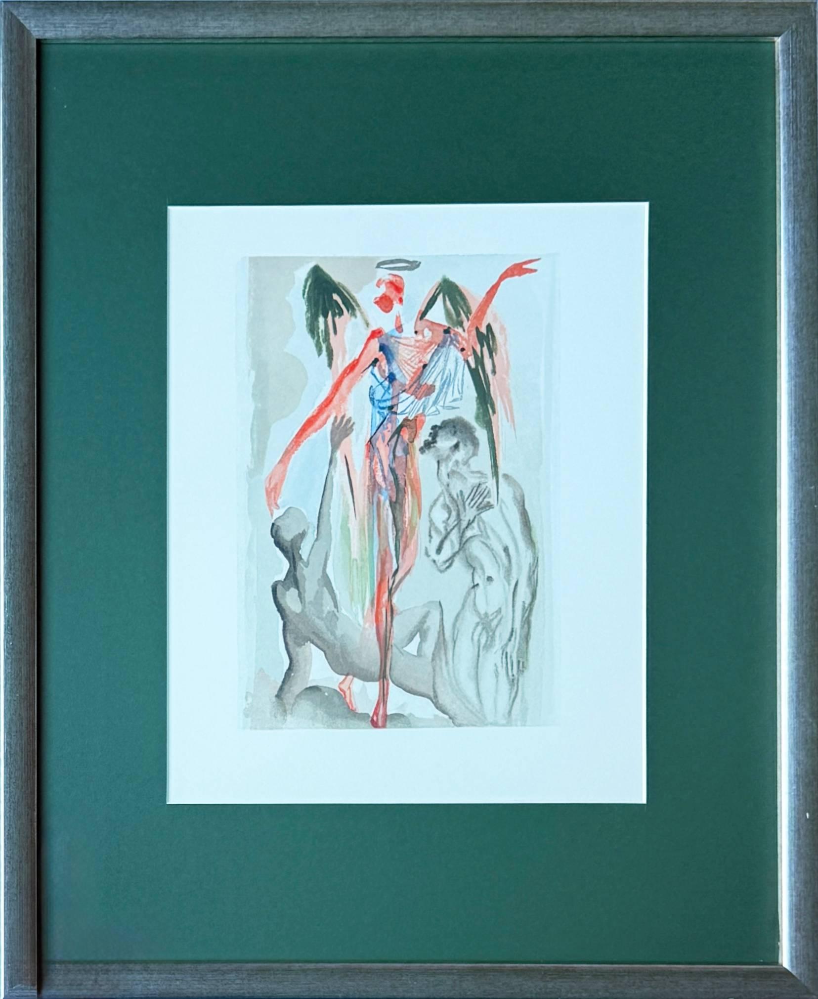 Print Salvador Dalí - The Purgatory, Canto 32 - Le paradis de Barthélemy