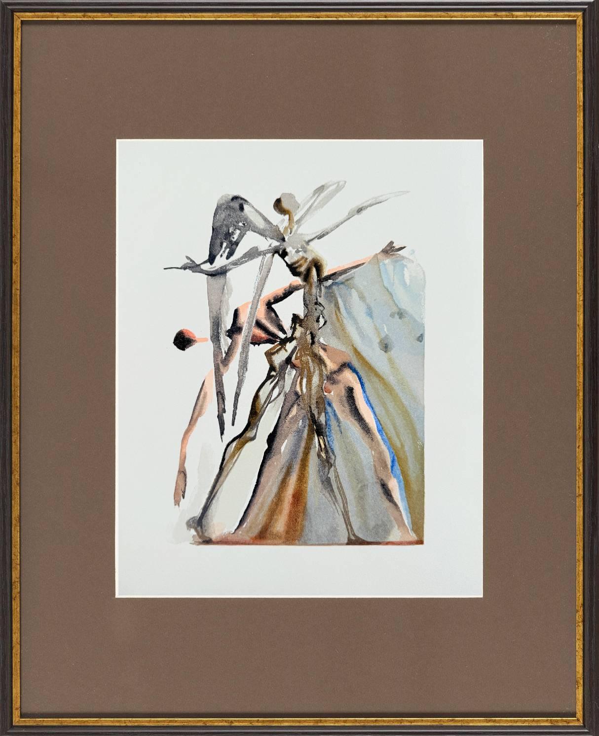 The Purgatory, Canto 4 - The Negligent Ones - Print by Salvador Dalí