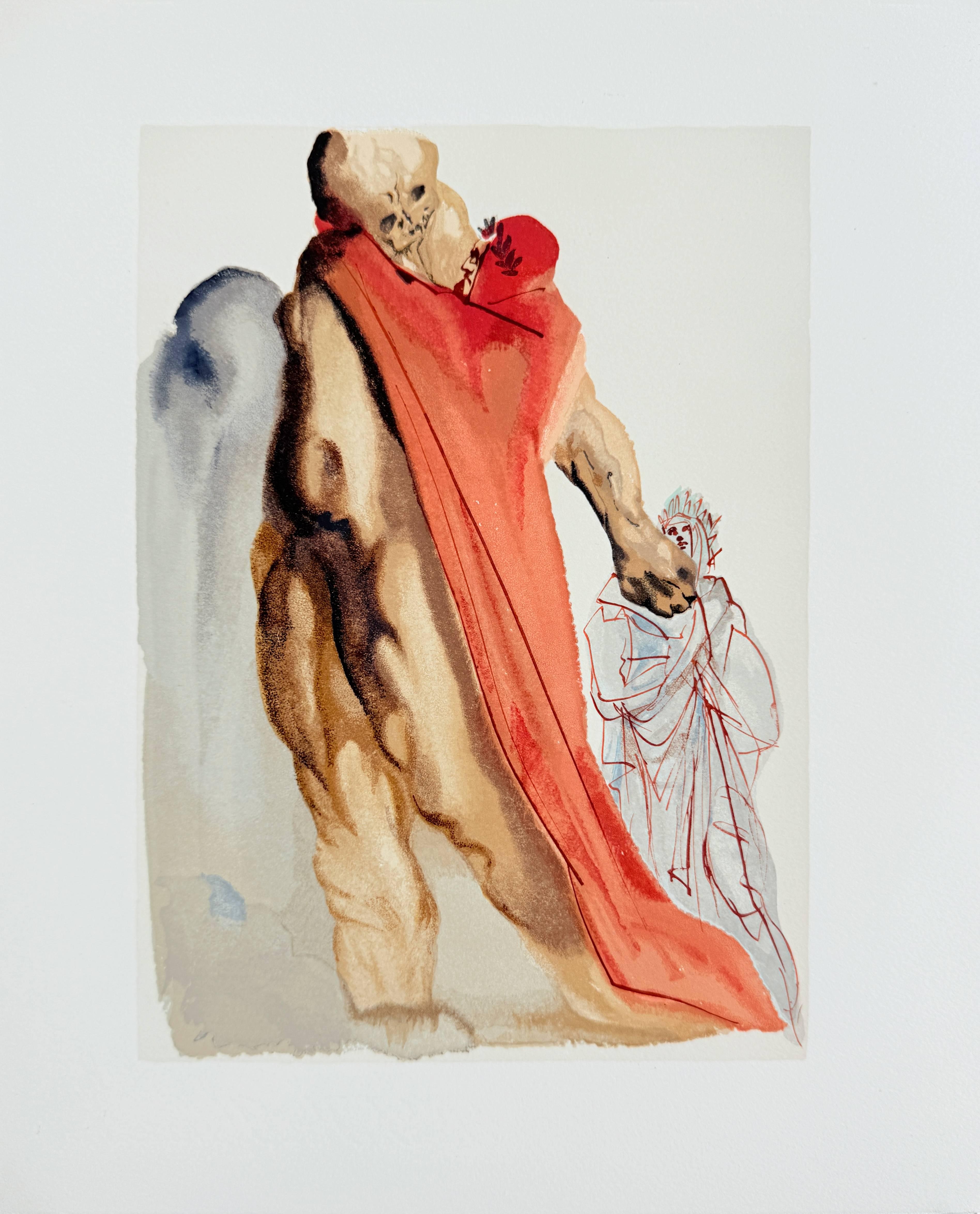 The Purgatory, Canto 5 - Virgil's Reproaches - Modern Art by Salvador Dalí