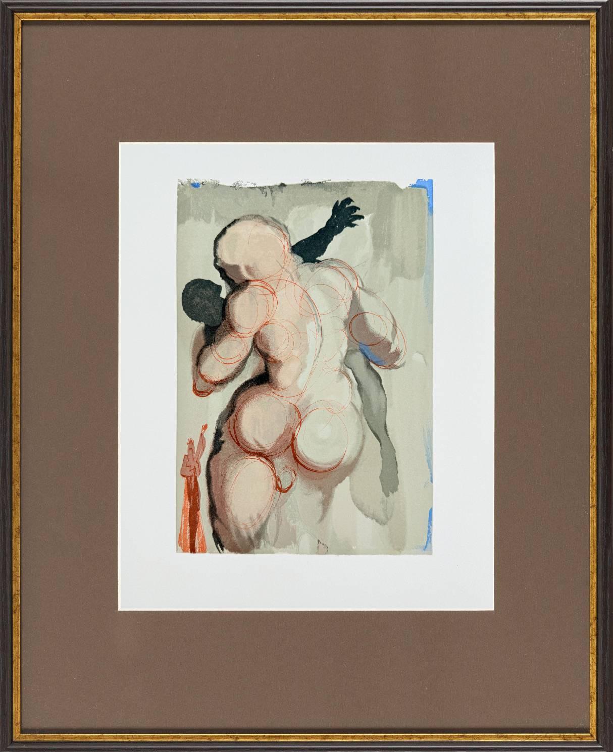 The Purgatory, Canto 6 - Les Morts par violence - Print by Salvador Dalí