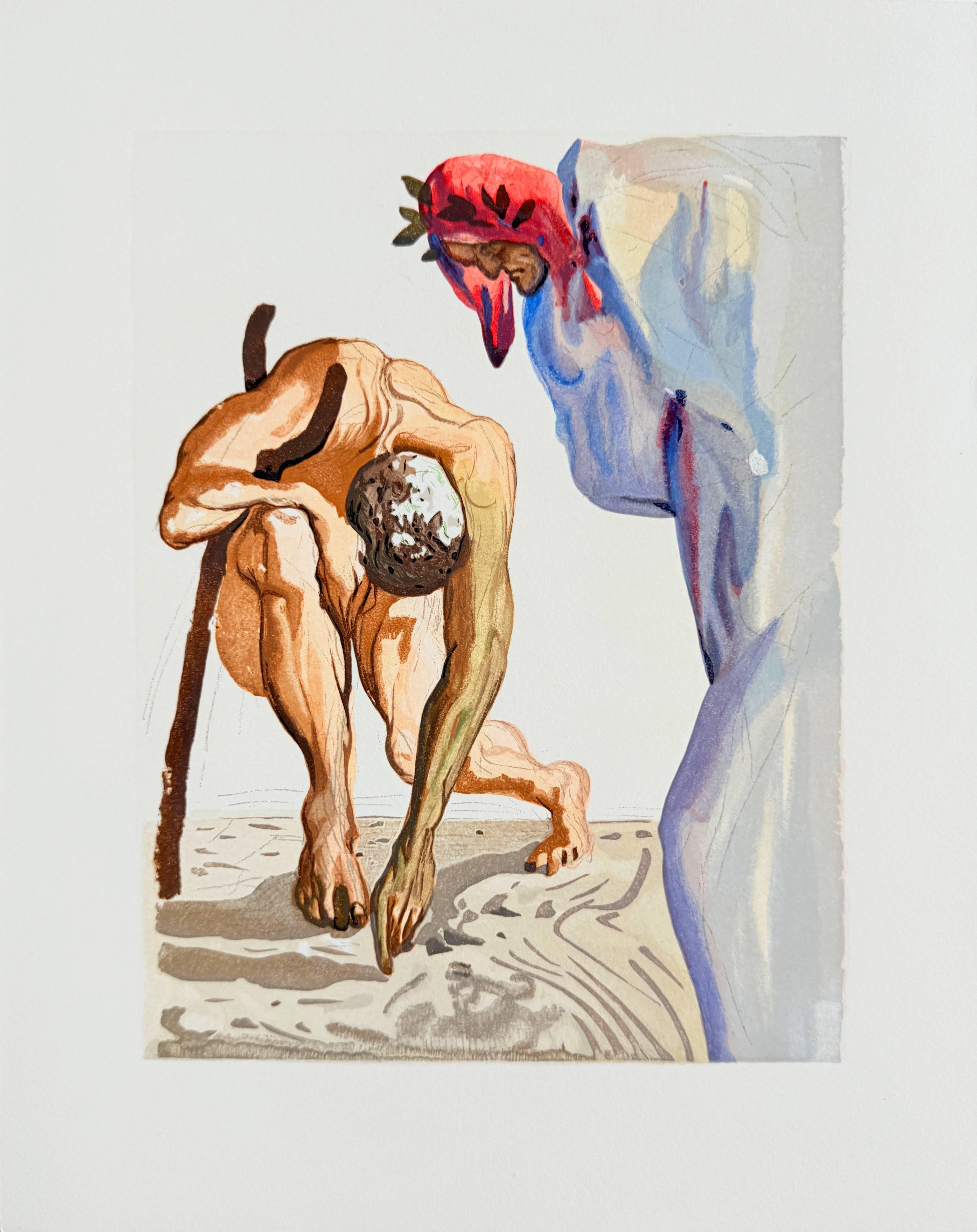 The Purgatory, Canto 7 - Princes of the Blossoming - Modern Art by Salvador Dalí