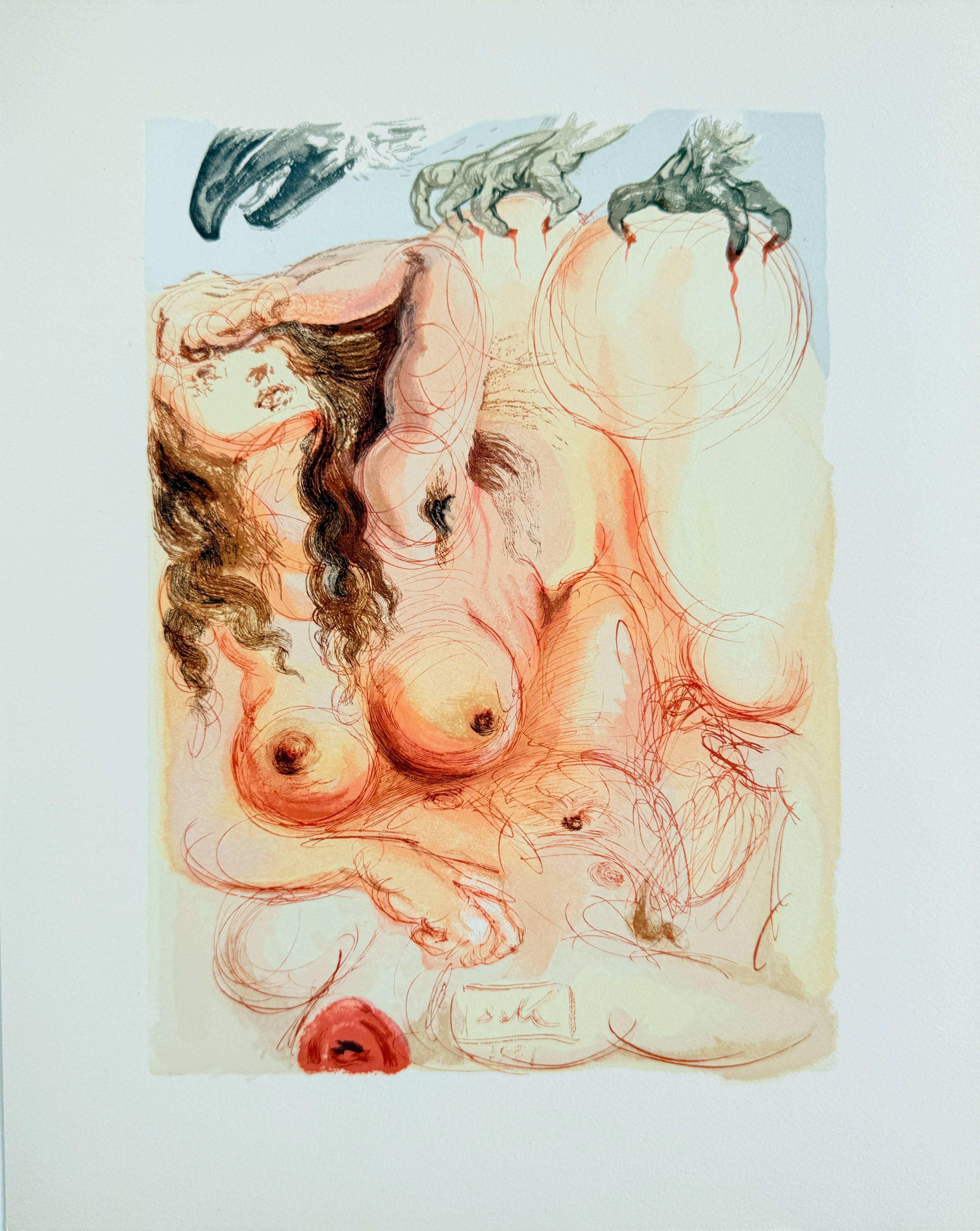 The Purgatory, Canto 9 - The Dream - Modern Art by Salvador Dalí