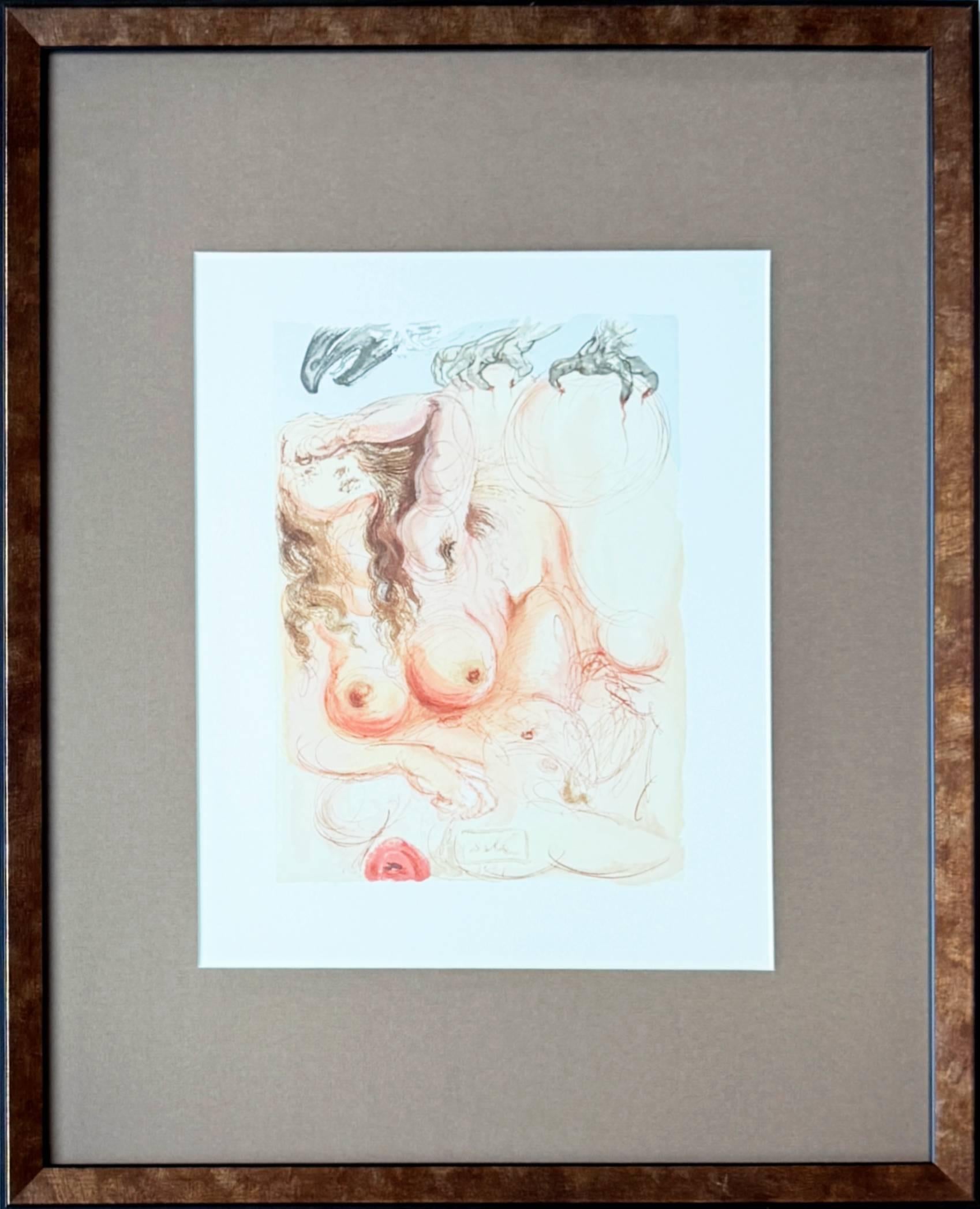 Print de Salvador Dalí - El Purgatorio, Canto 9 - El Sueño