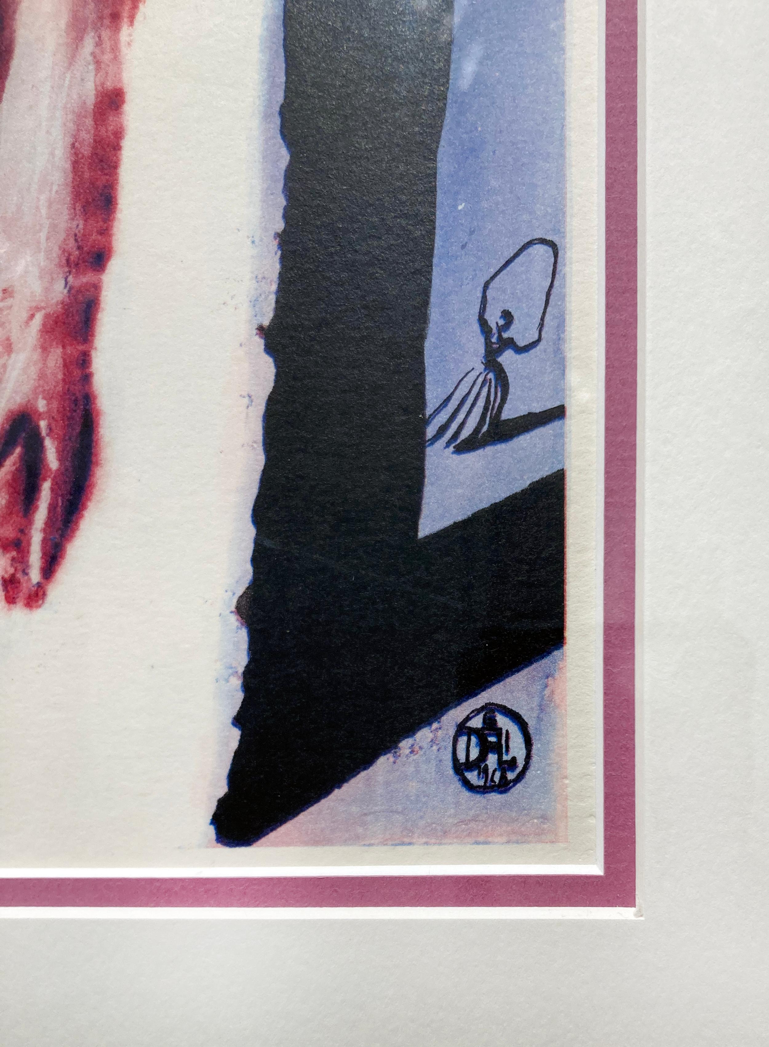 Artist:  Dali, Salvador
Title:  The Rabbit Sends in a Little Bill
Series:  Alice in Wonderland
Date:  1969
Medium:  Photogravure printed in color
Unframed Dimensions:  15.10