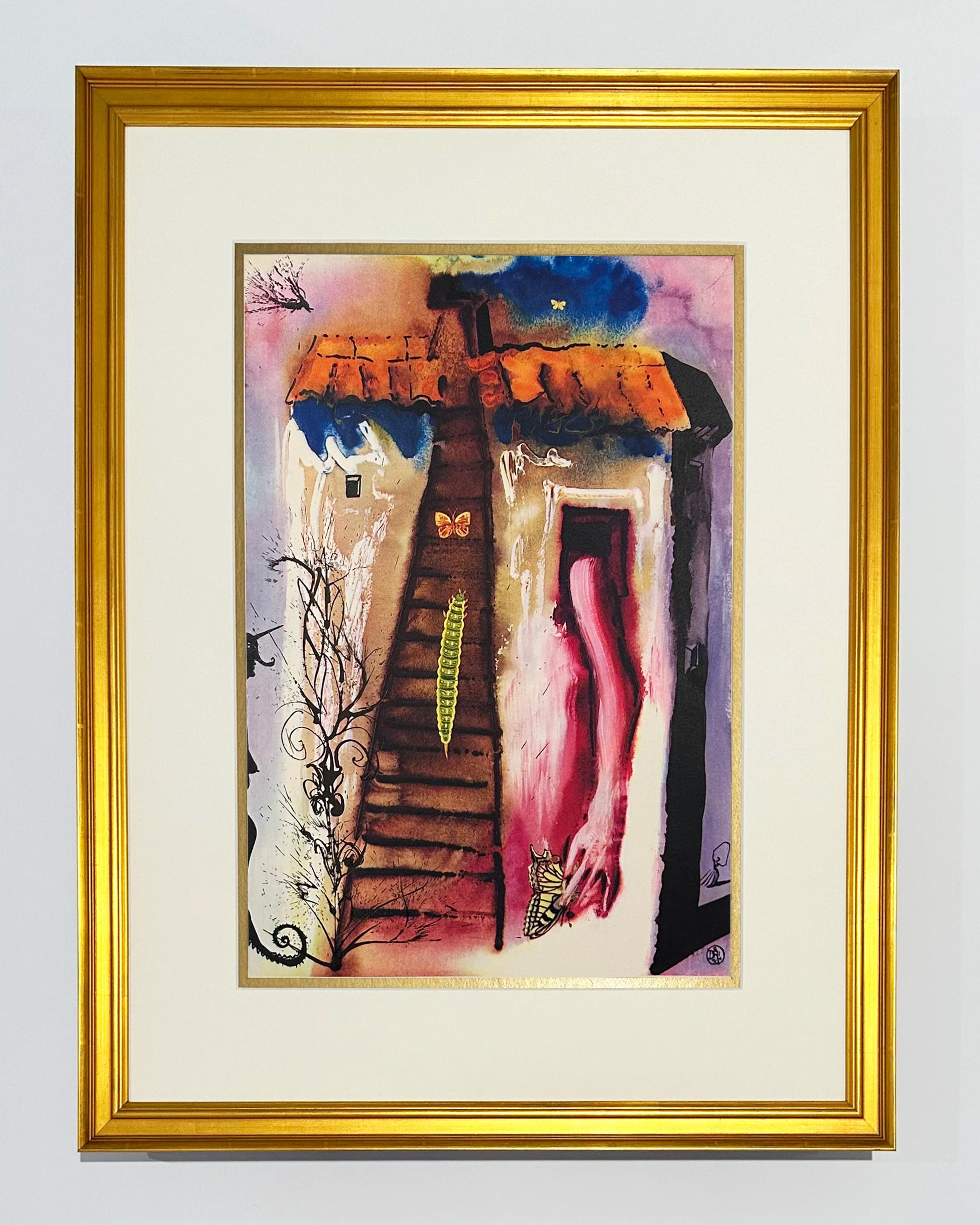 El conejo envía un billetito, de Alicia en el País de las Maravillas - Print de Salvador Dalí