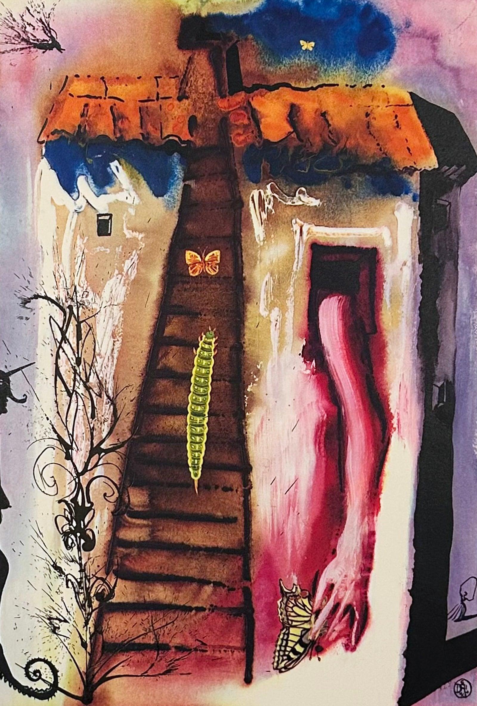 Animal Print de Salvador Dalí - El conejo envía un billetito, de Alicia en el País de las Maravillas
