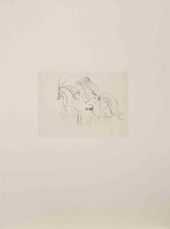Surrealist Etching 'The Ride', Circa 1968, Unframed, Edition of 299