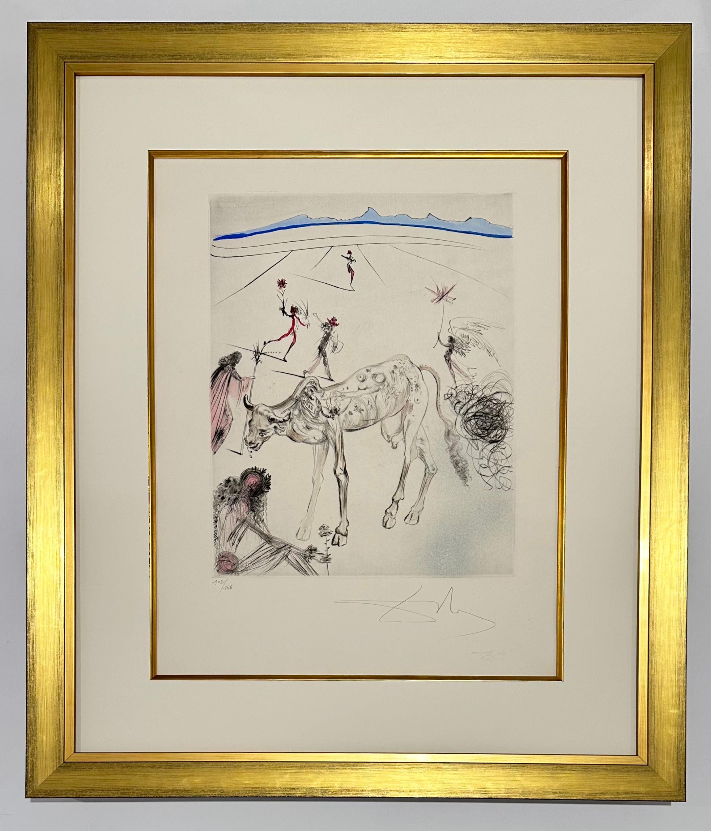 La vaca sagrada, de Los Hippies - Print de Salvador Dalí