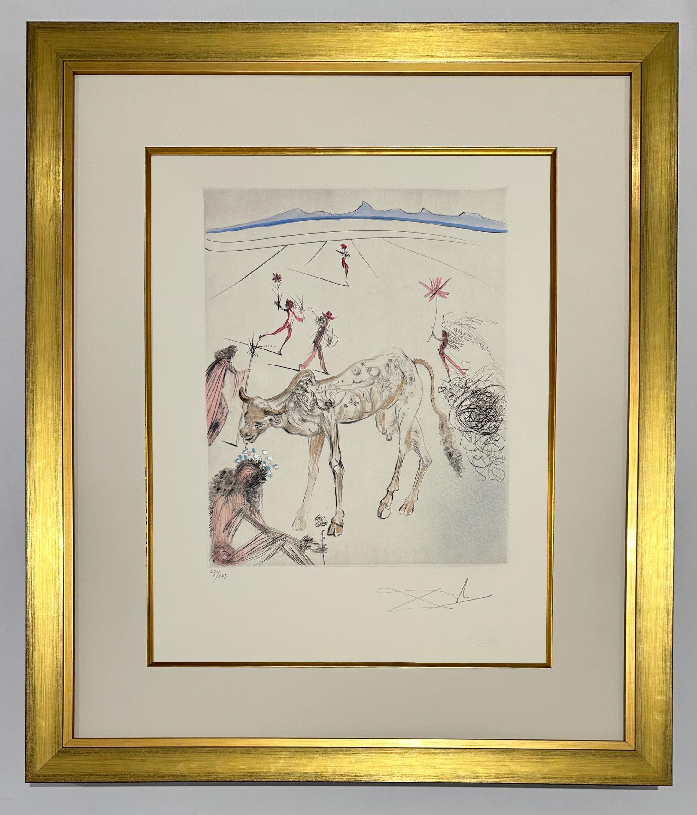 The sacred cow, from The Hippies - Print by Salvador Dalí