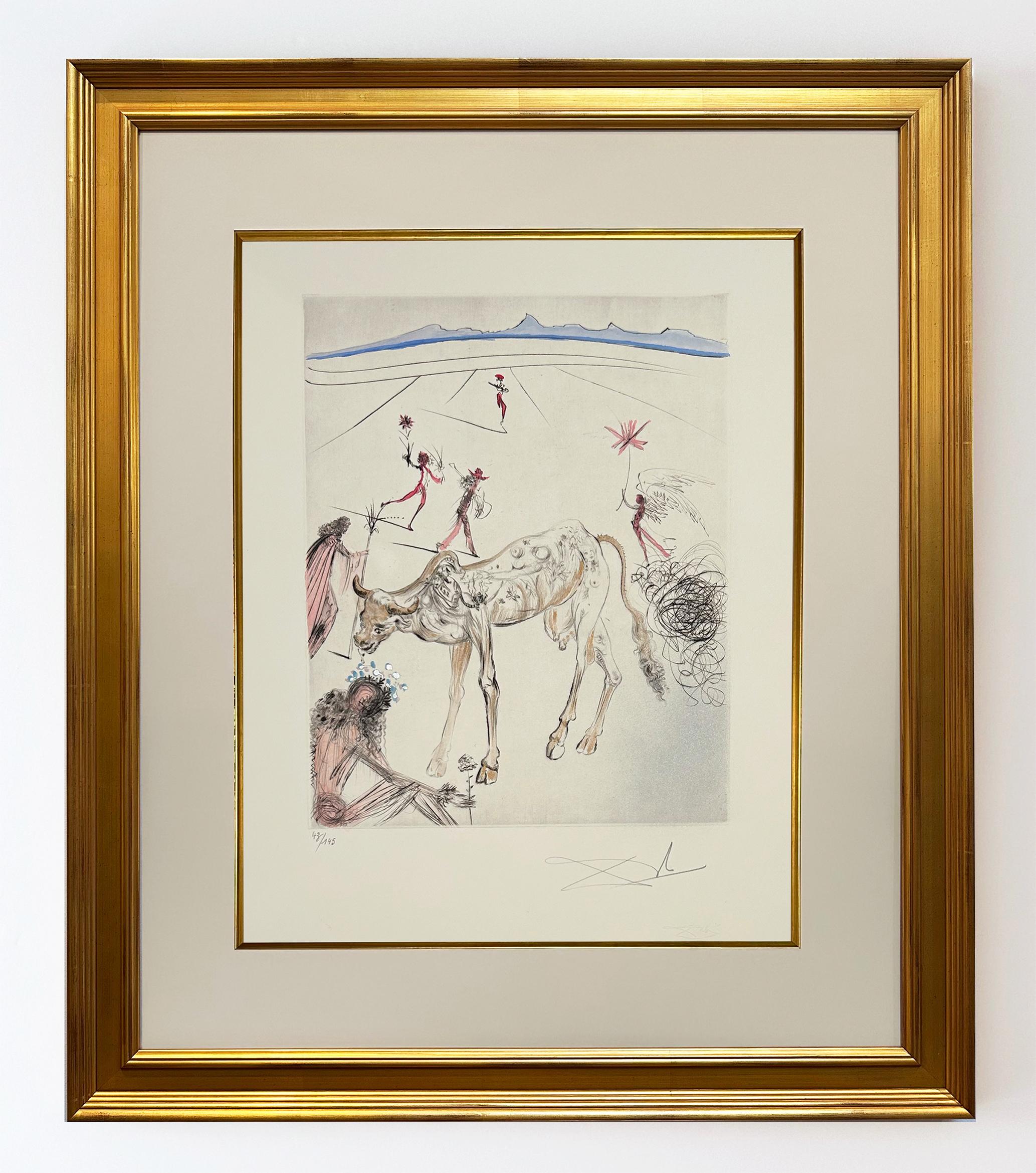 The sacred cow, from The Hippies - Print by Salvador Dalí
