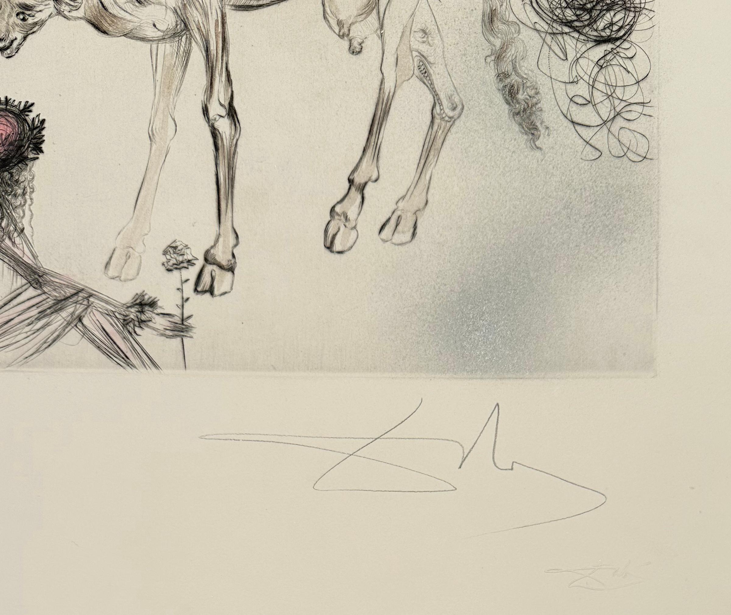 La vaca sagrada, de Los Hippies - Print Surrealista de Salvador Dalí