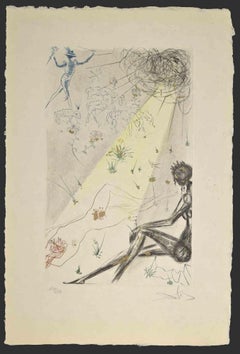 Il pastore - Acquaforte di Salvador Dalì - 1971