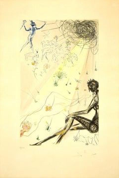 Le berger - Gravure originale de S. Dalì - 1971