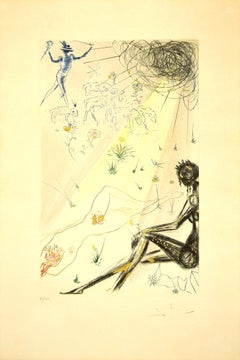 The Shepherd - Original Etching by S. Dalì - 1971
