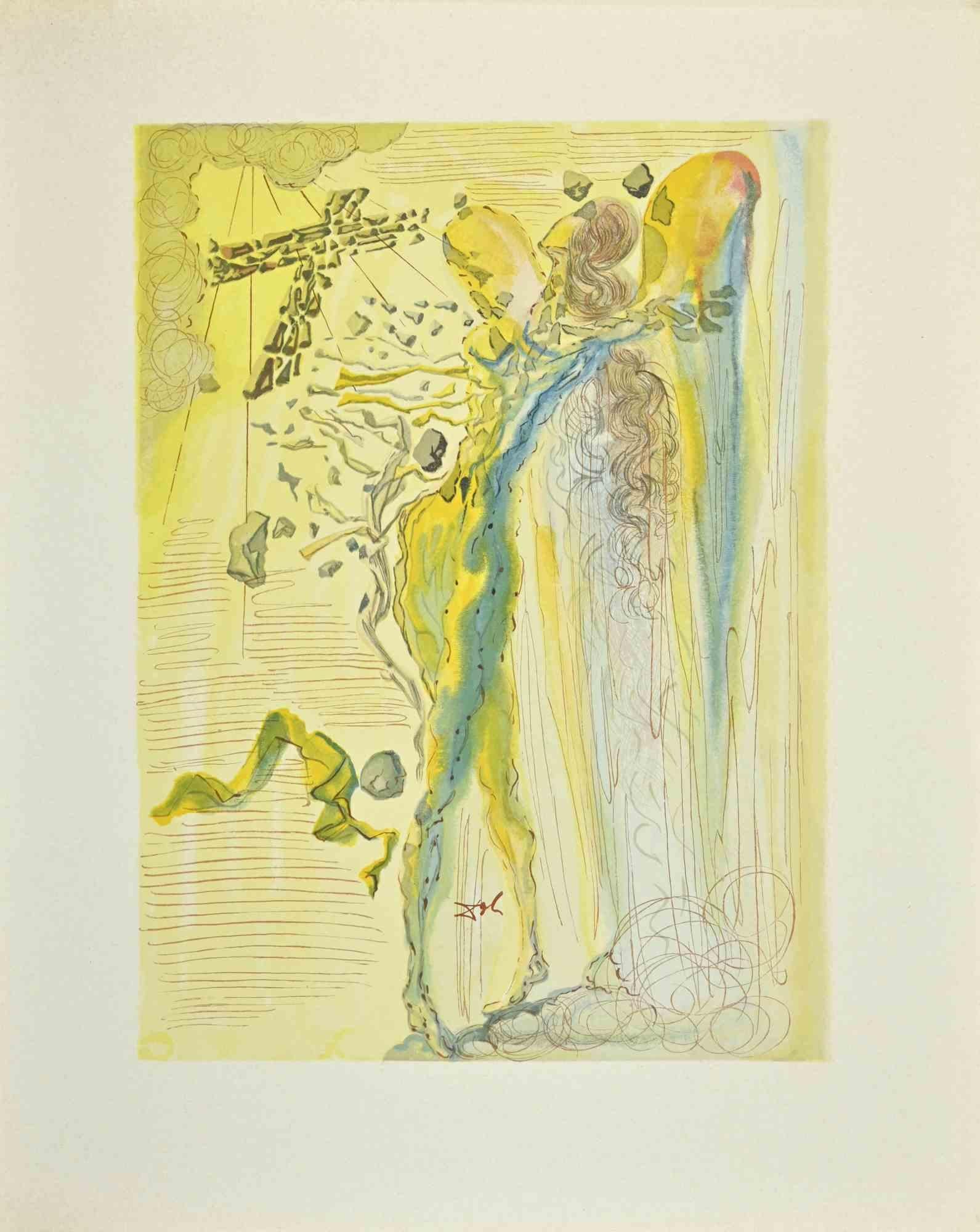 Salvador Dalí Print - The Shine of Bodies - Woodcut print - 1963