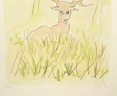 The Sick Stag - Etching  - 1974