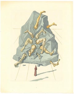 The Simonists - Original Woodcut Print by Salvador Dalì - 1963
