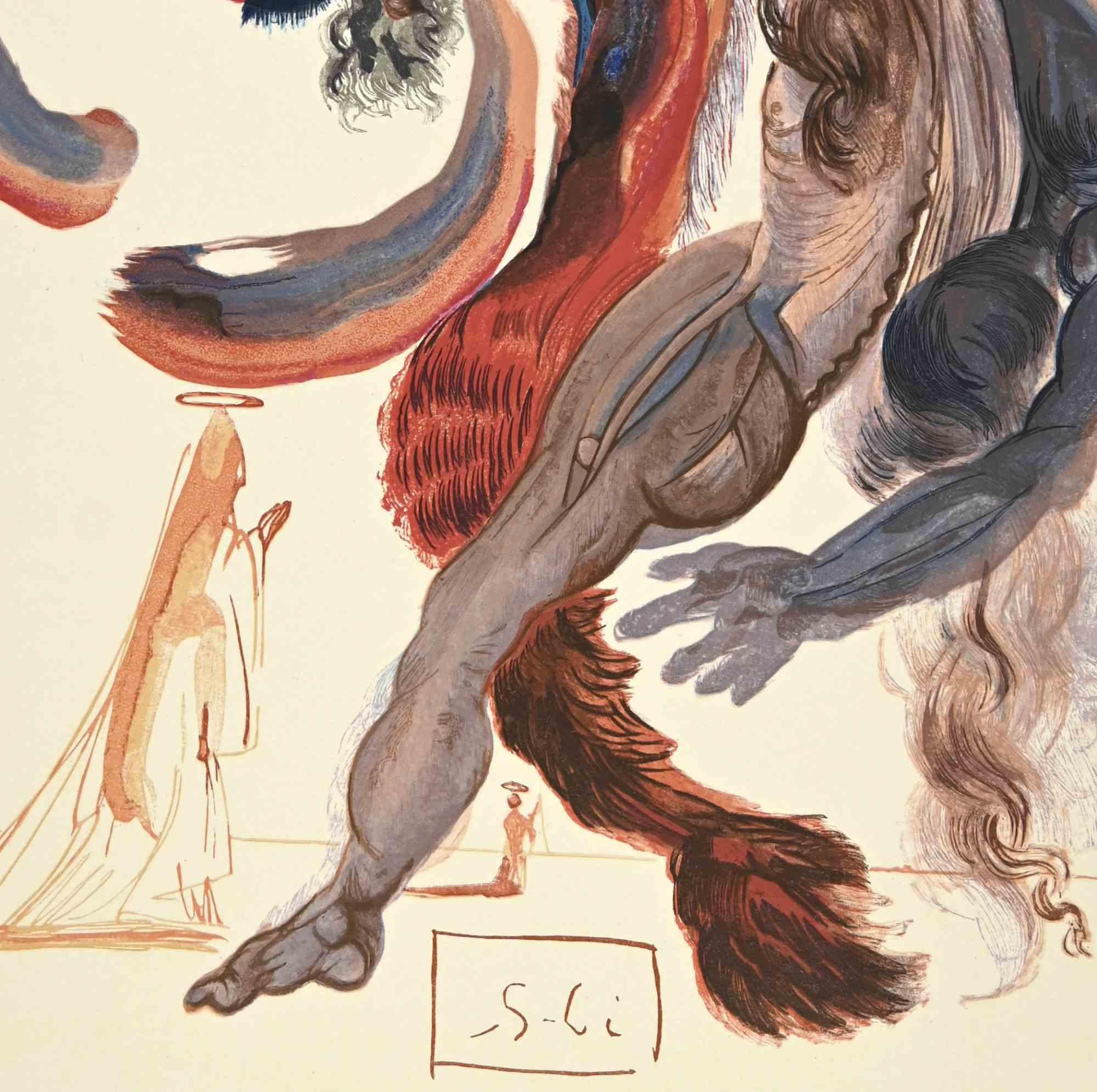 The Slothful - Woodcut - 1963 - Print by Salvador Dalí