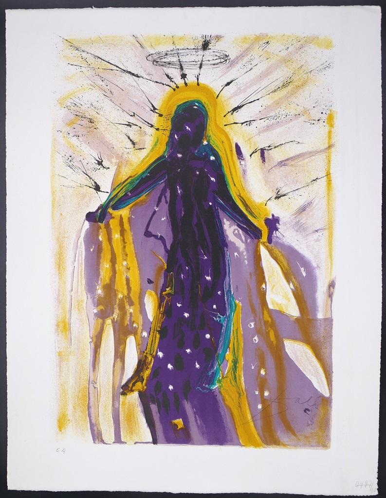 Salvador Dalí Print - The Snow Queen - Original lithograph by Salvador Dalì - 1966