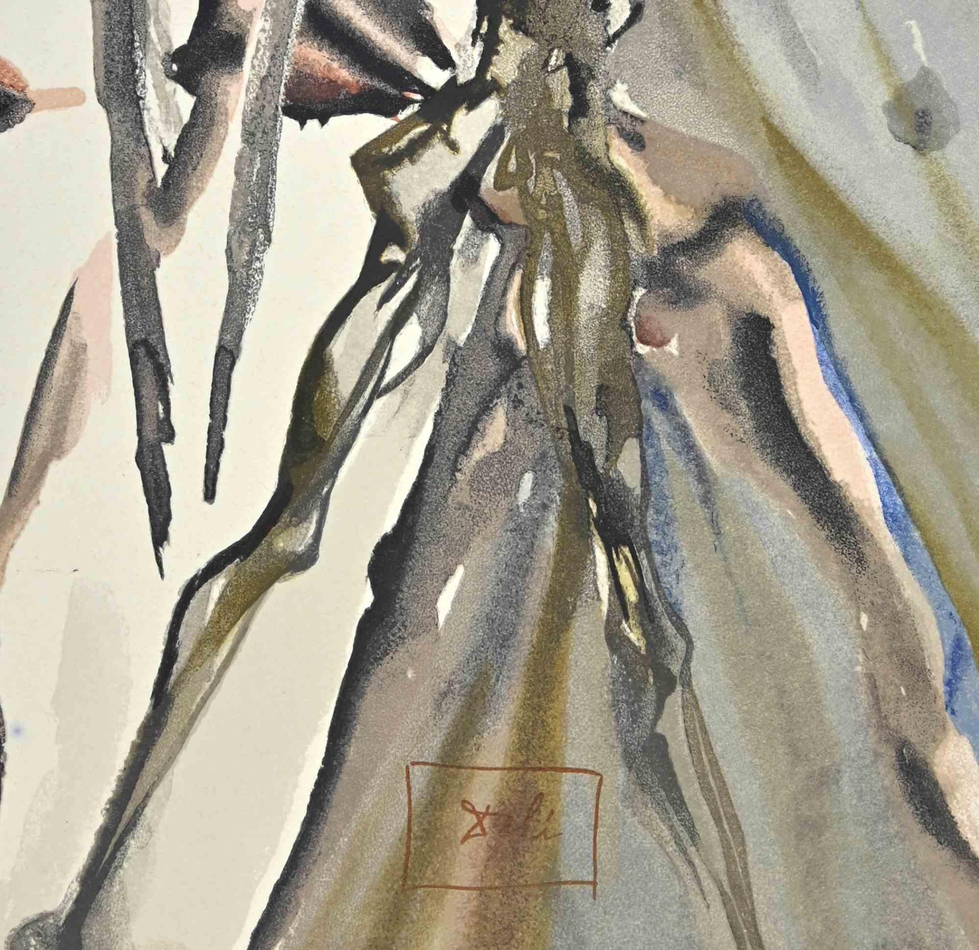 Le anime di  Contumacia - Xilografia - 1963 - Print di Salvador Dalí