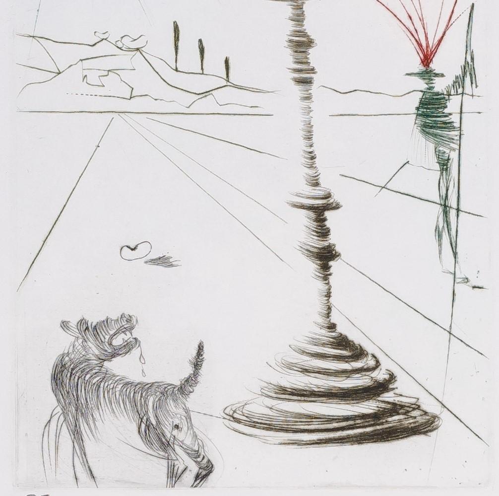 La fierecilla domada (Shakespeare II), 1971 - Figurative Print Gris de Salvador Dalí
