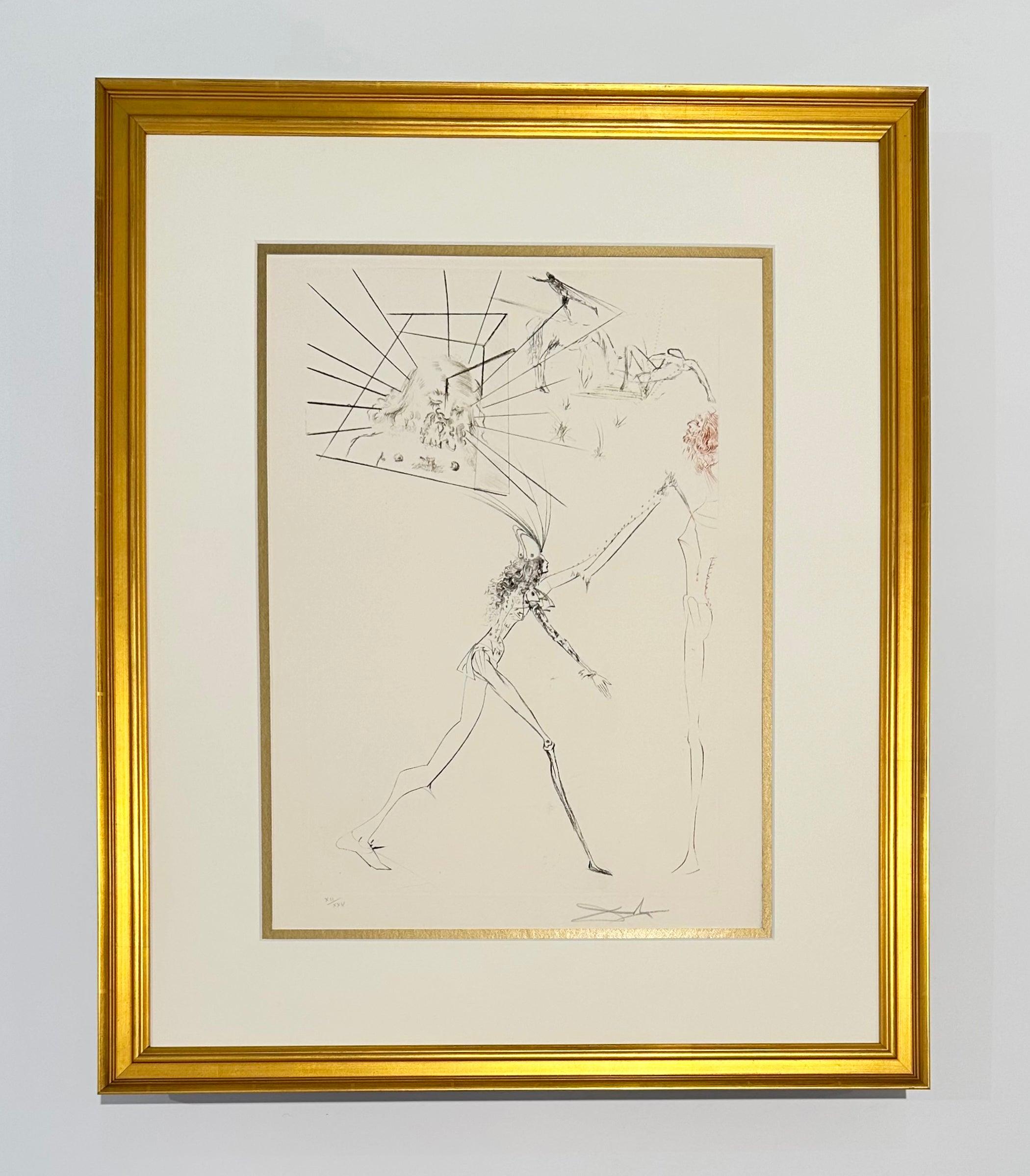 The Three Bad Barons, from Tristan and Iseult - Print by Salvador Dalí