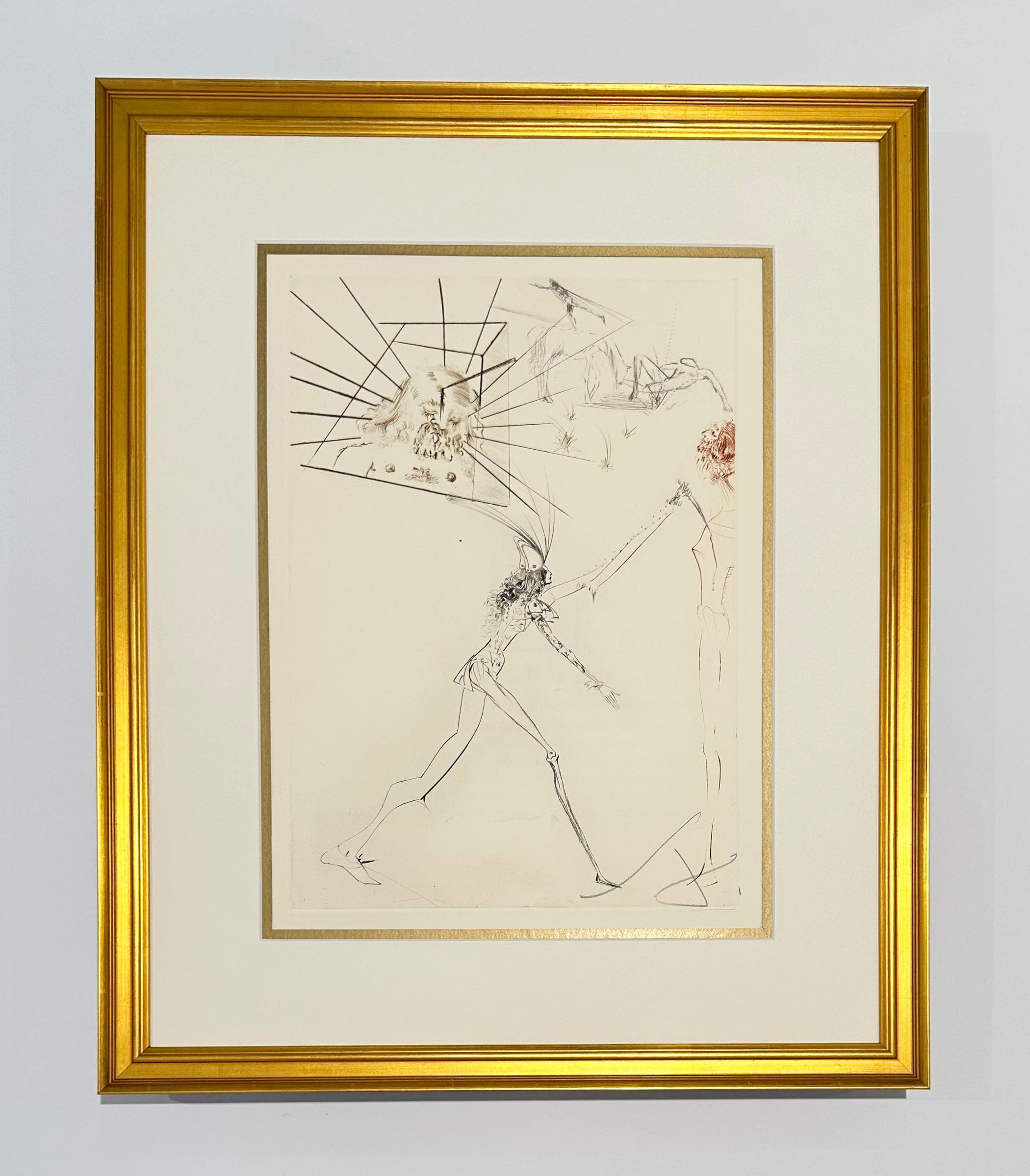Les trois bad Barons de Tristan et d'Iseult - Print de Salvador Dalí