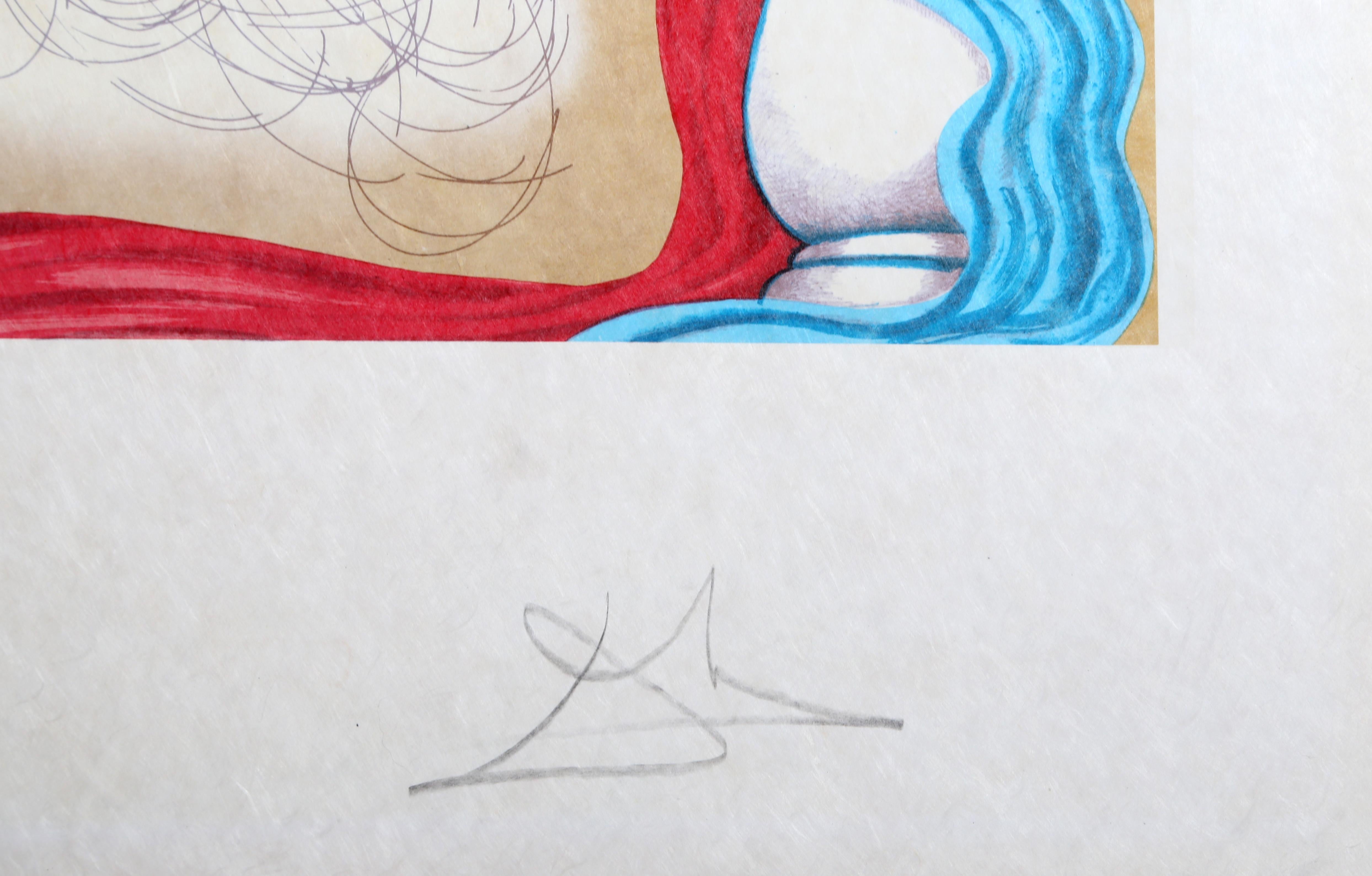 Las Tres Gracias de Hawai, litografía de Salvador Dalí 3