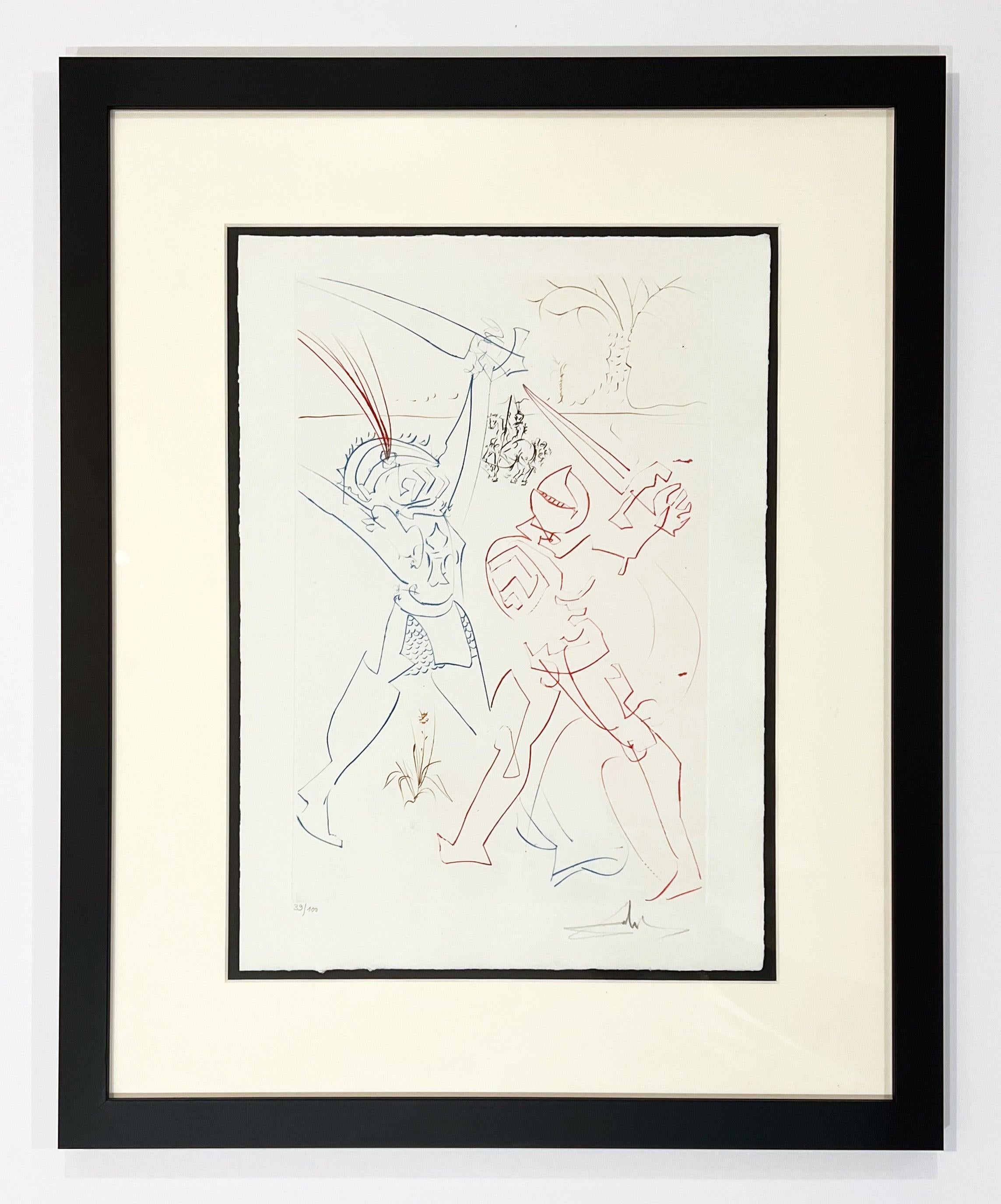 Il Torneo di Galera, da La Ricerca del Graal - Print di Salvador Dalí