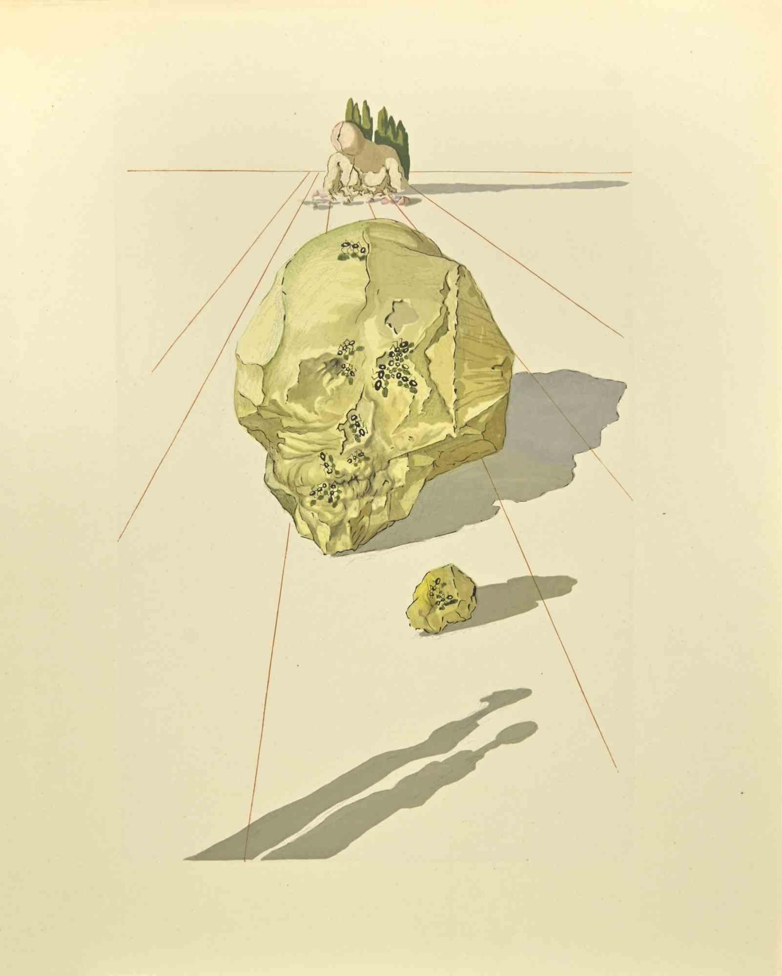 Salvador Dalí Figurative Print – The Traitors – Holzschnitt – 1963