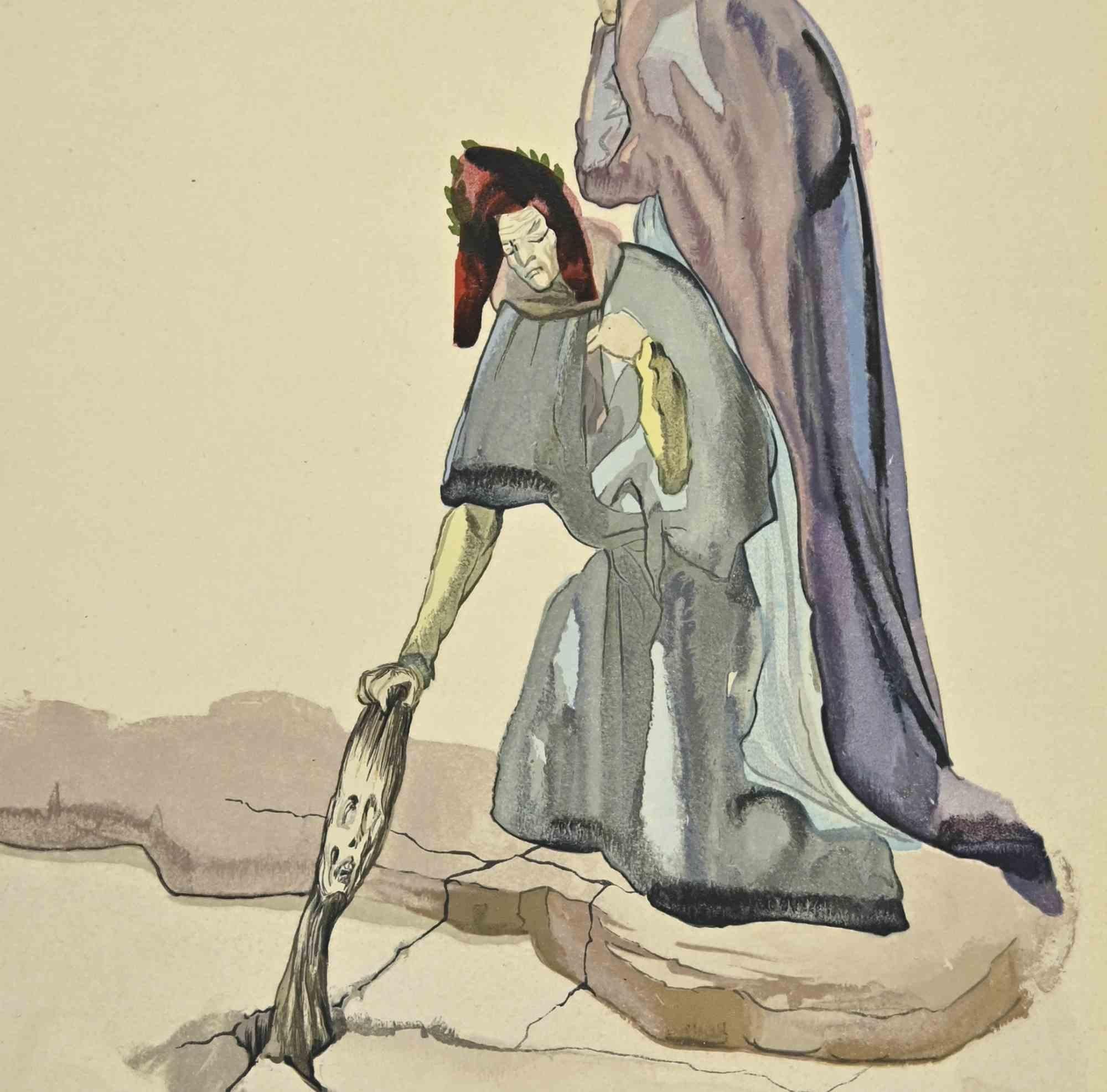 The Traitors – Holzschnittdruck – 1963 – Print von Salvador Dalí