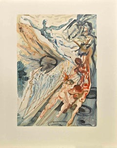 Les deux couronnes de la série « La Divine Comédie » - Impression sur bois - 1963