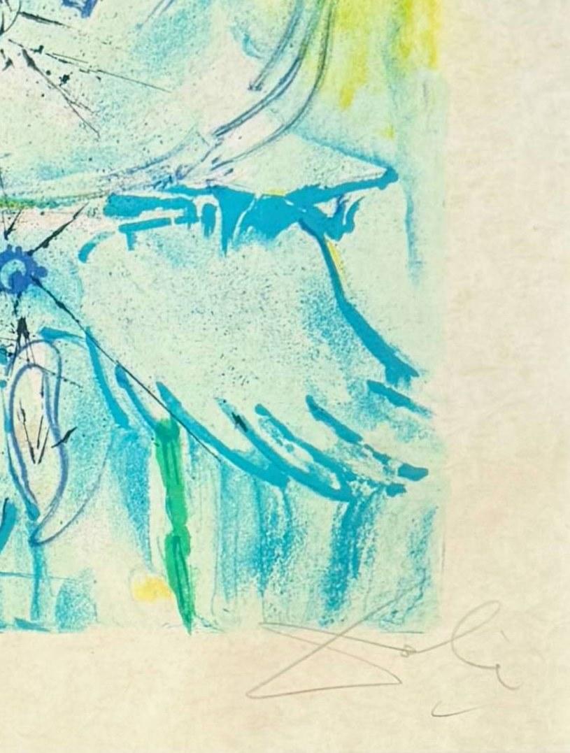 Salvador Dali (1904-1989) - The Ugly Duckling

Lithograph from 1966.

The edition 63/75 on Japanese paper.

Dimensions of work: 65 x 50 cm.

Hand signed.

Publisher: Gerschman, Stockholm.

Reference: Michler/Löpsinger 1168.

The work is in Excellent