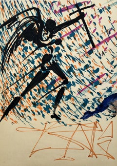 The Vitraux - Mystical Exaltation - Original Lithograph Handsigned