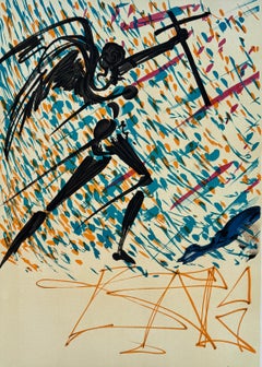 Die Vitraux - Mystische Erhöhung - Original Lithographie Handsigniert & Nummeriert