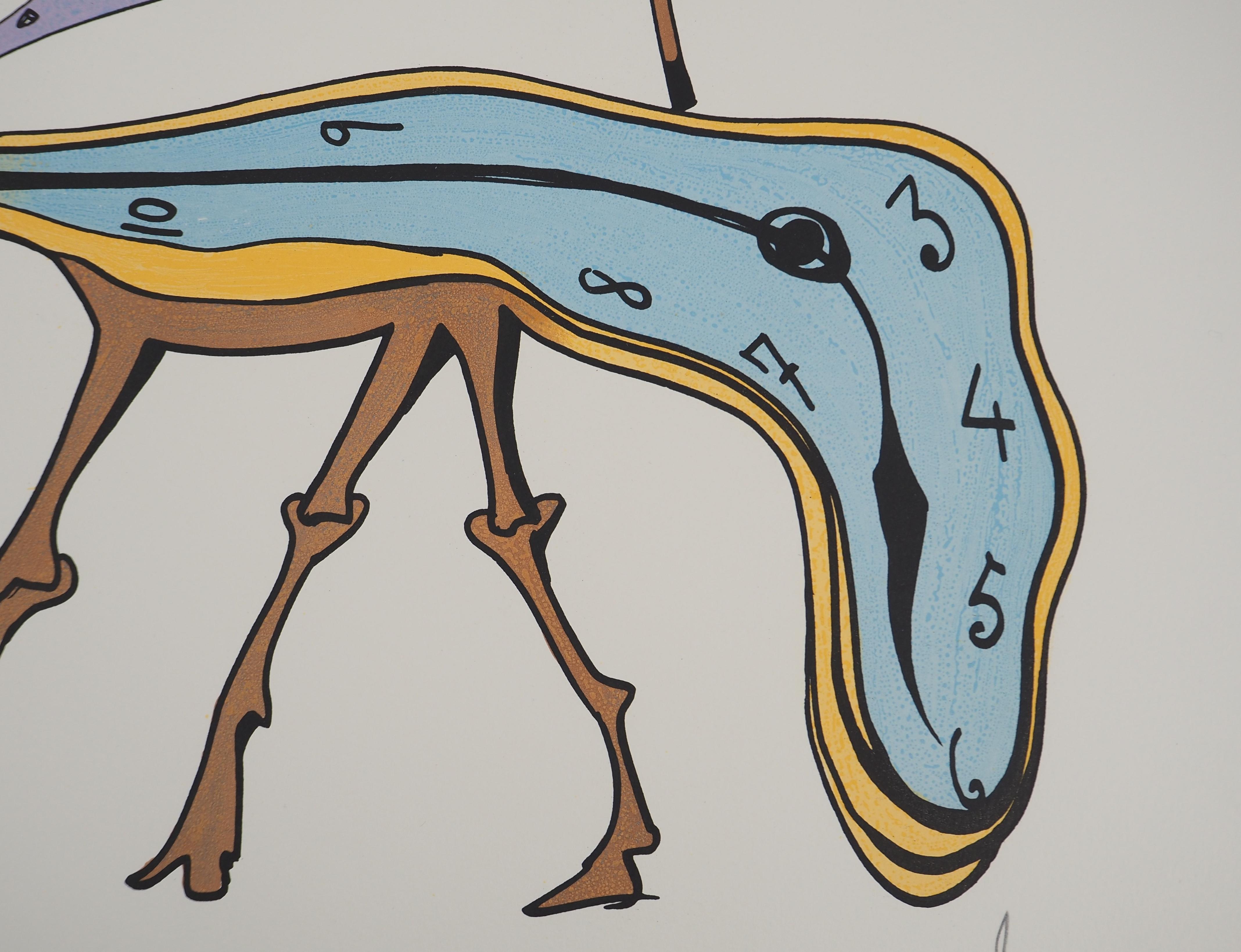 Salvador DALI
The Vitraux : Soft Watch, 1973

Original lithograph
Handsigned in pencil  
Numbered /250
On Arches vellum, 48 x 65 cm (c. 18.9 x 25.6 inch)

References : 
- Catalog raisonne Field #74-5Q
- Catalog raisonne Michler & Lopsinger