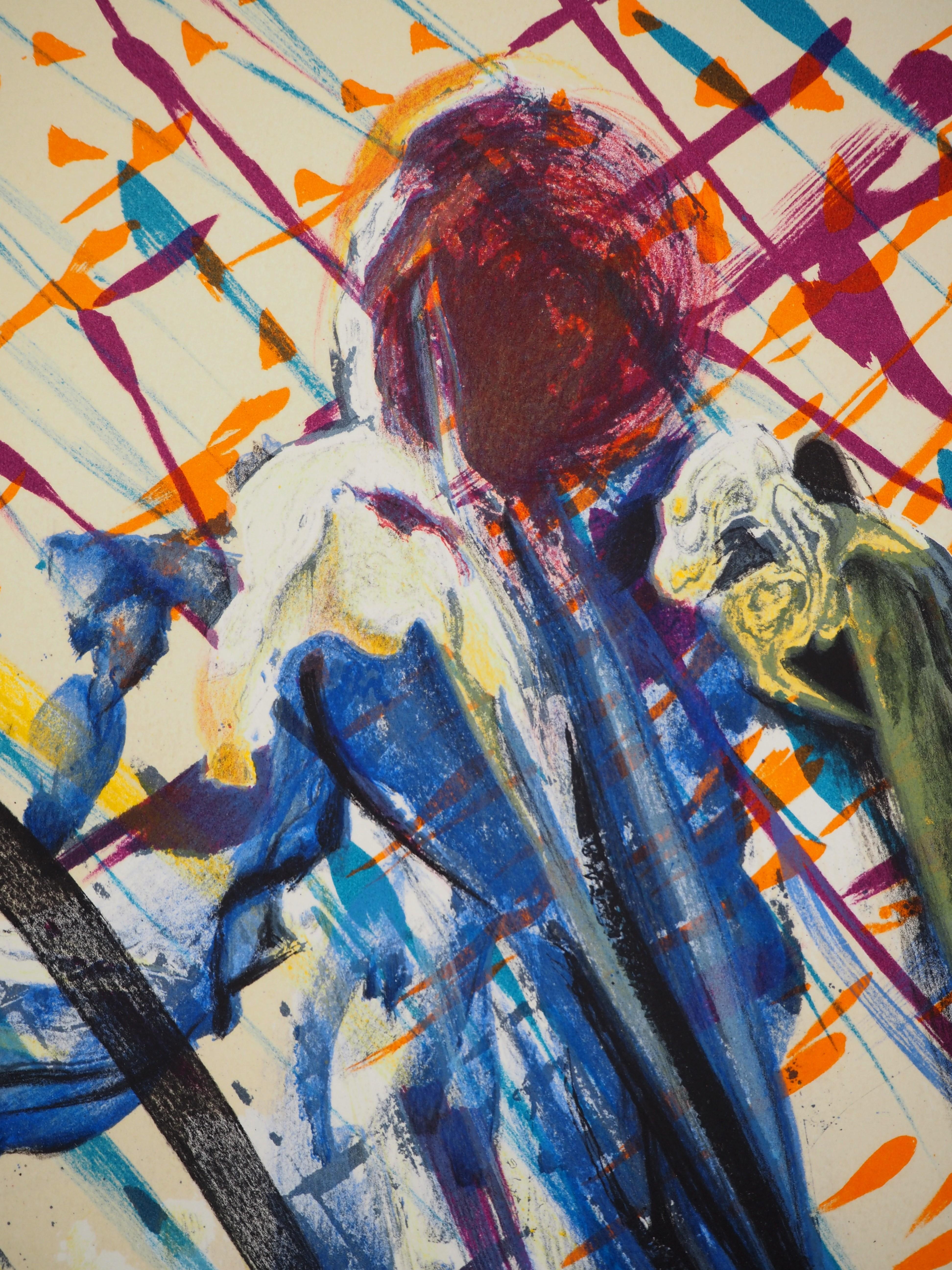 Salvador DALI
Los Vitraux : El Verbo Divino, 1973

Litografía original
Firmado a lápiz  
Numerado /250
Sobre vitela Arches, 65 x 48 cm (c. 25,6 x 18,9 pulgadas)

Referencias : 
- Catálogo razonado Campo nº 74-5C
- Catálogo razonado Michler &