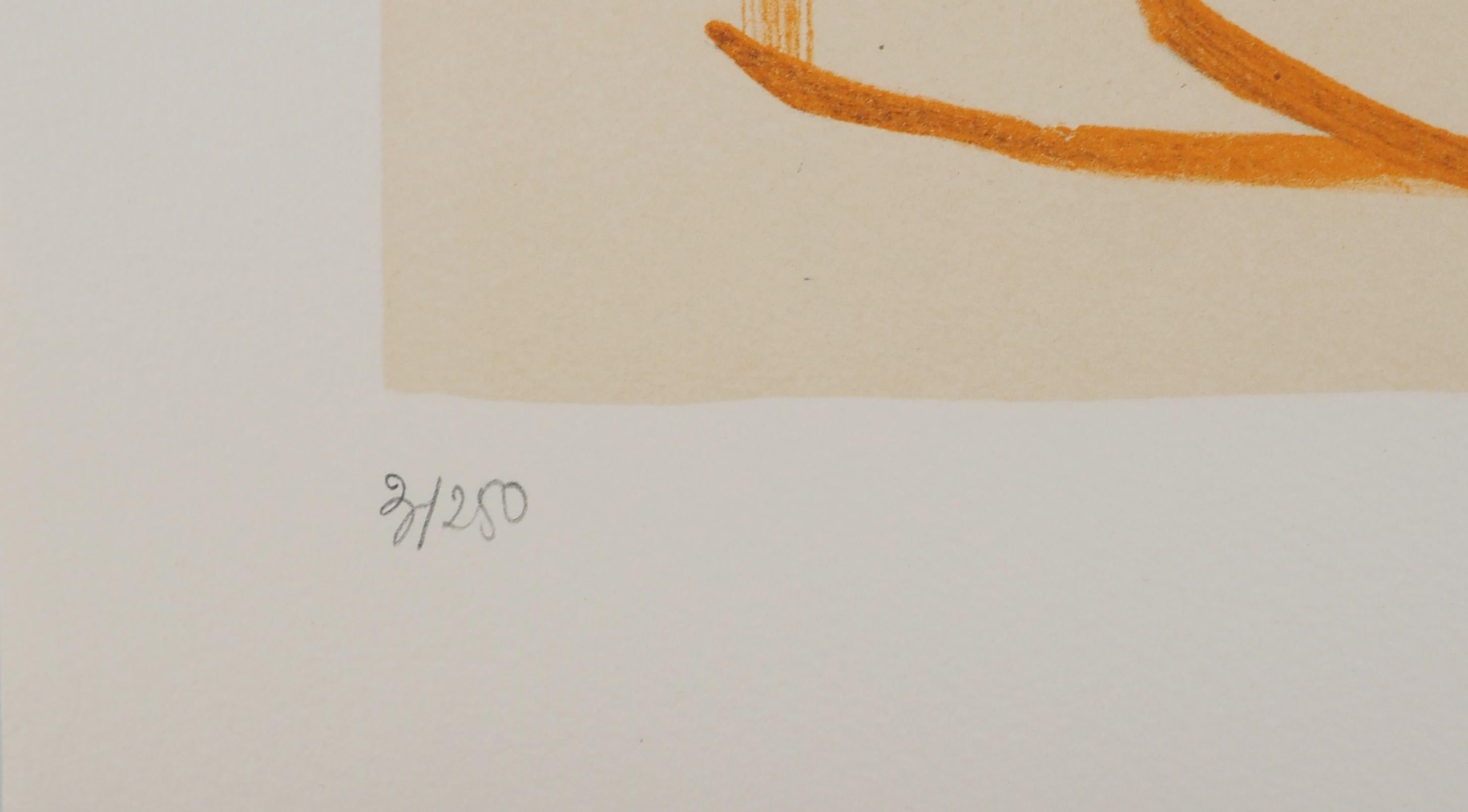 Los Vitraux : El Verbo Divino - Litografía original firmada a mano (Campo #74-5C) en venta 3