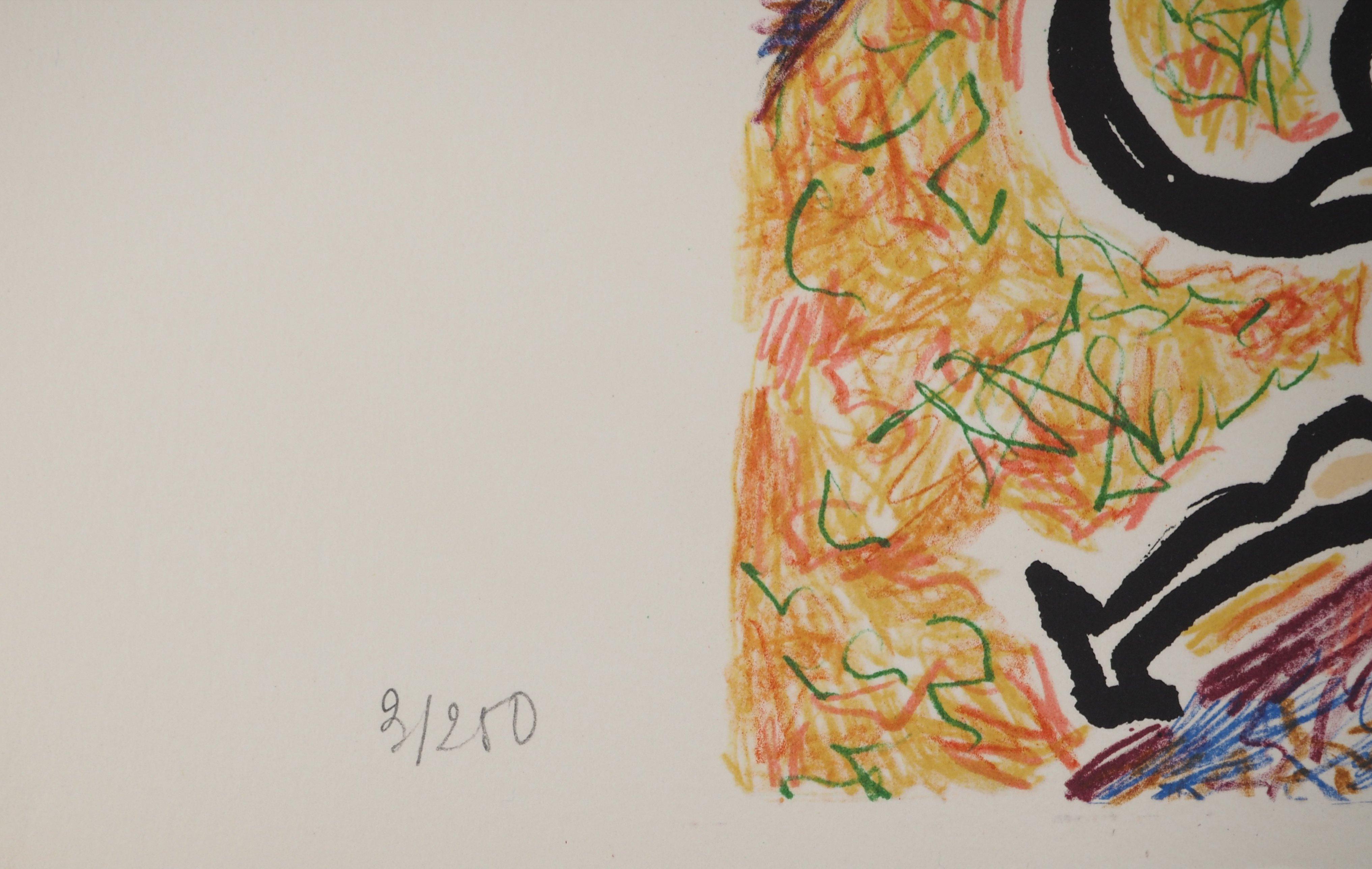 The Vitraux: The Surrealist Fish - Litografia originale firmata (Field #76-2E) in vendita 2