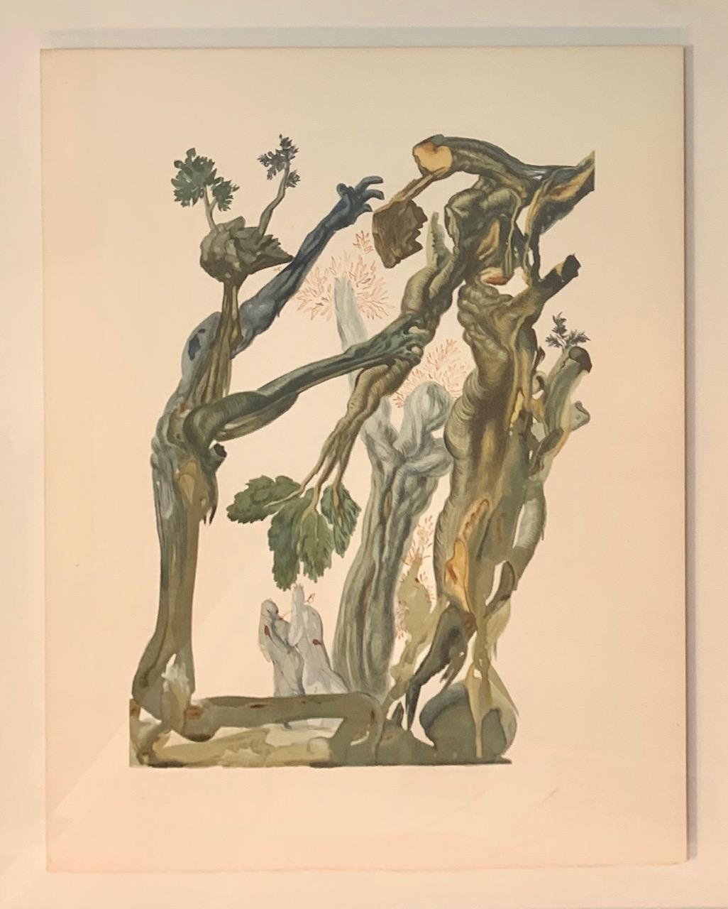 The Wood and the Suicide - Print by Salvador Dalí
