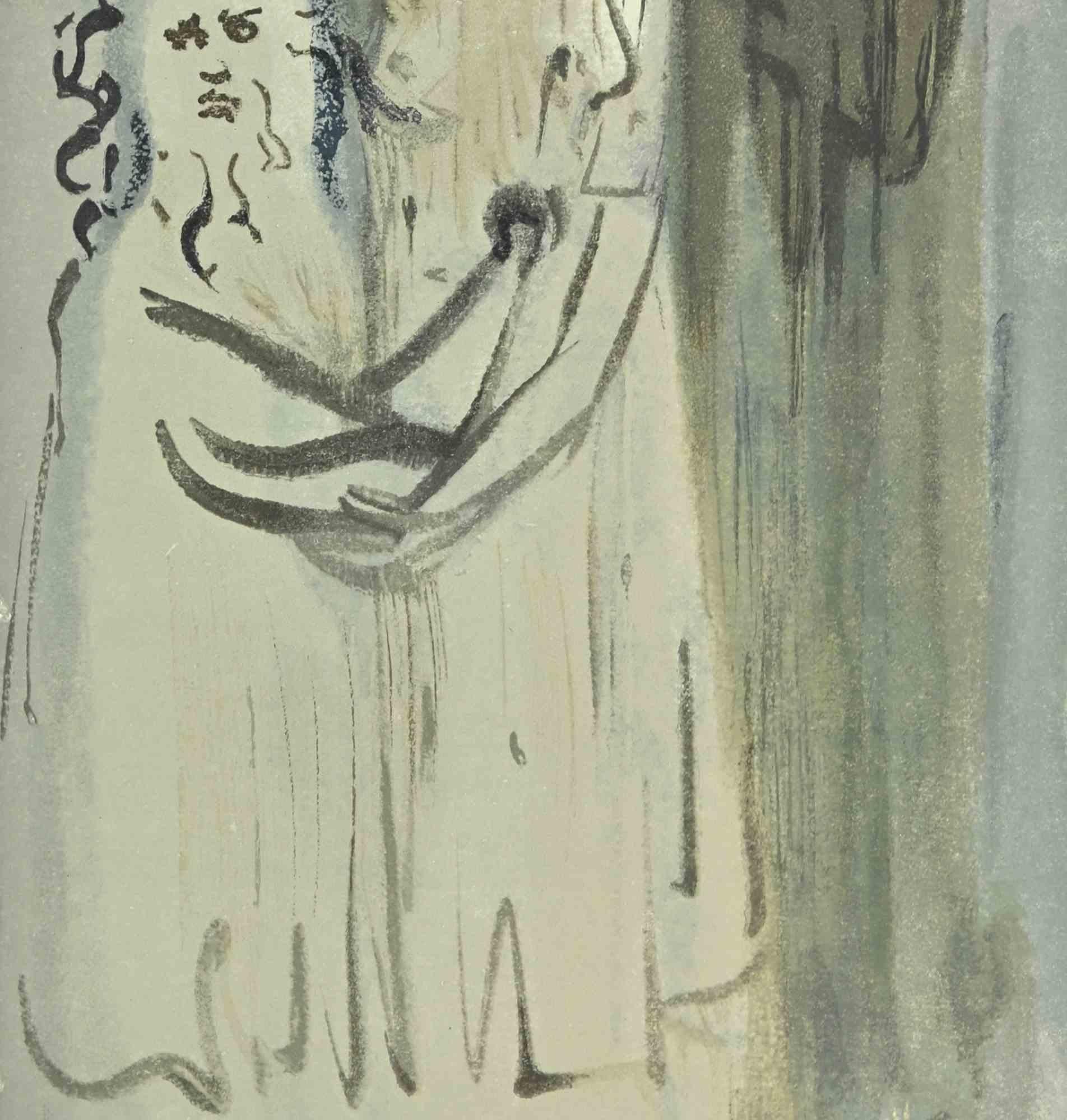 The Wrathful - Woodcut - 1963 - Print by Salvador Dalí
