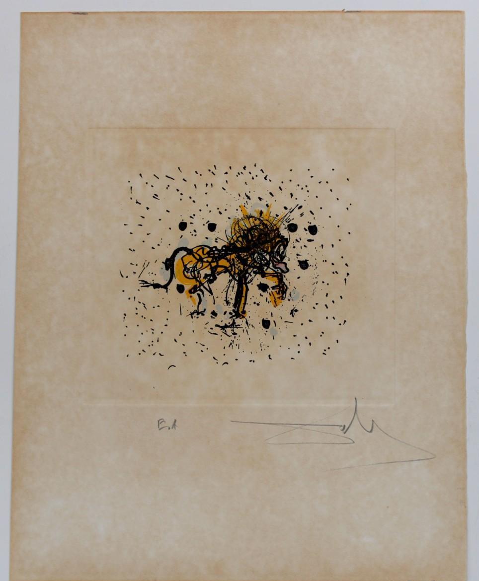 Das Zodiac II Löwe - Jahr 1975 – Print von Salvador Dalí