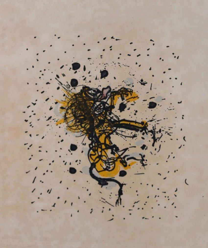 Das Zodiac II Löwe - Jahr 1975 (Beige), Abstract Print, von Salvador Dalí