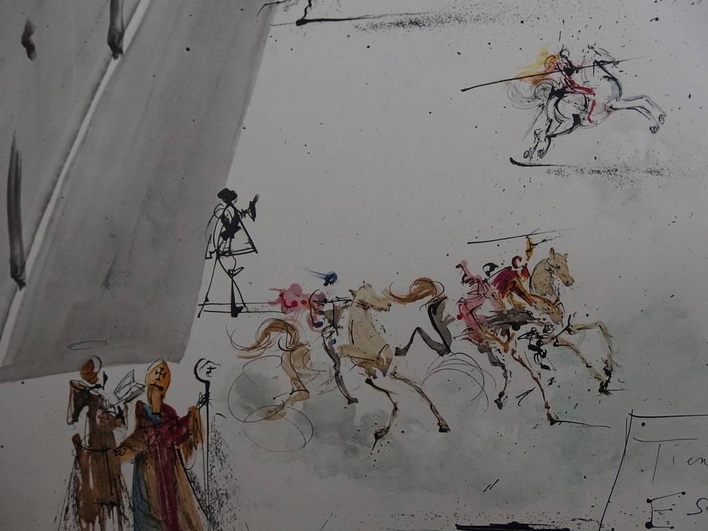 Salvador DALI
Tienta en España, 1983

Litografía y gofrado tras un aguafuerte
Firma impresa en la placa
Sobre pergamino Arches 74 x 93 cm (30 x 37