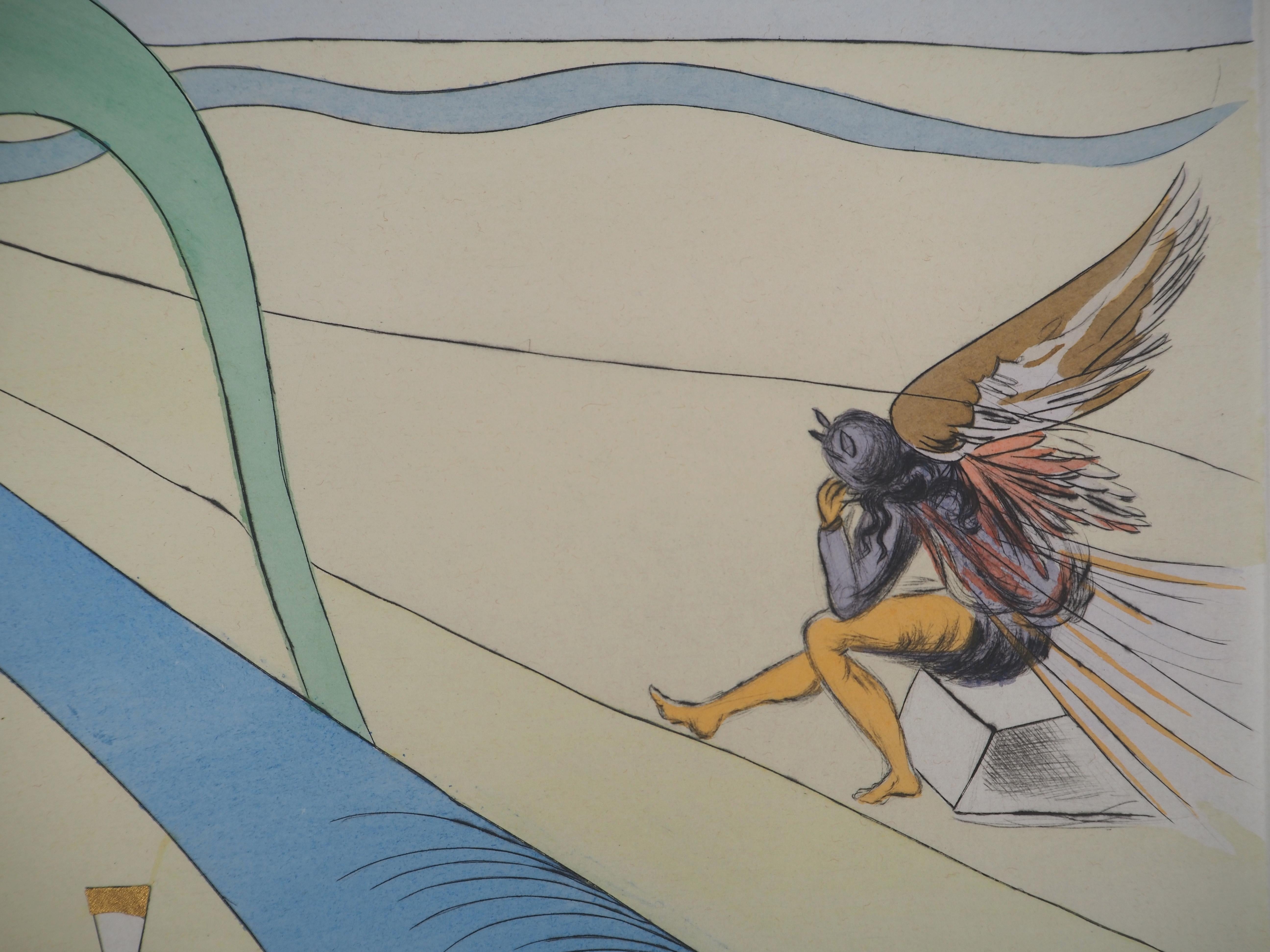 Salvador DALI
Homenaje a Da Vinci : Craqueador catalítico de petróleo, 1975

Grabado original con plantilla
Firmado a lápiz 
Numerado / 450 
Sobre vitela Arches 57 x 76 cm

REFERENCIA : 
- Catálogo razonado Campo nº 75-8H
- Catálogo razonado Michler