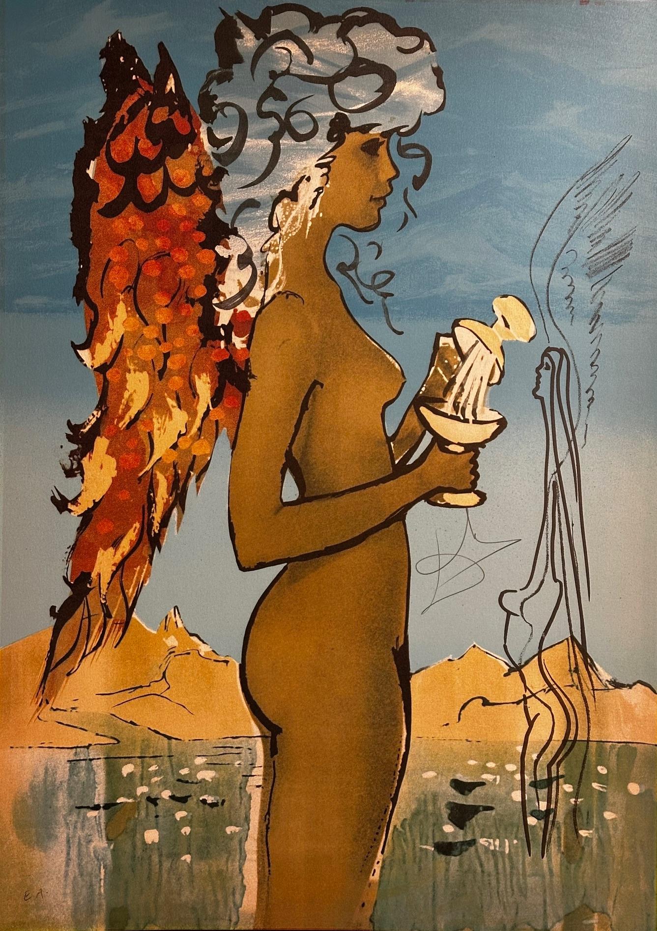 Salvador Dalí Figurative Print - Trilogy of Love Love's Promise