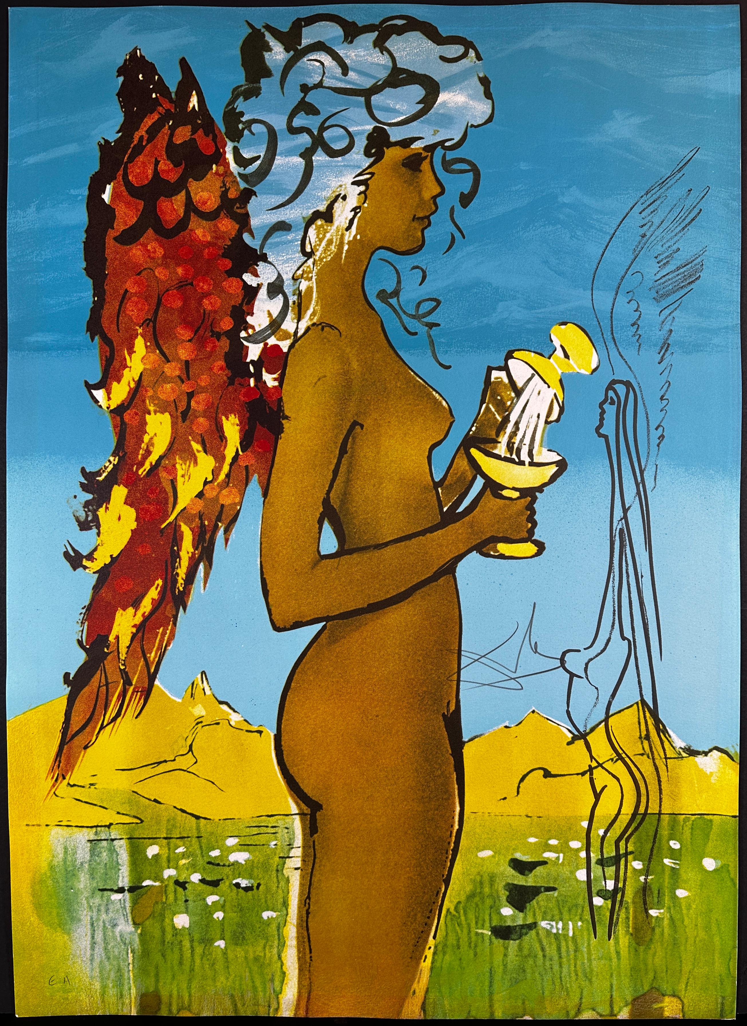 Figurative Print de Salvador Dalí - Trilogía del Amor Promesa de Amor